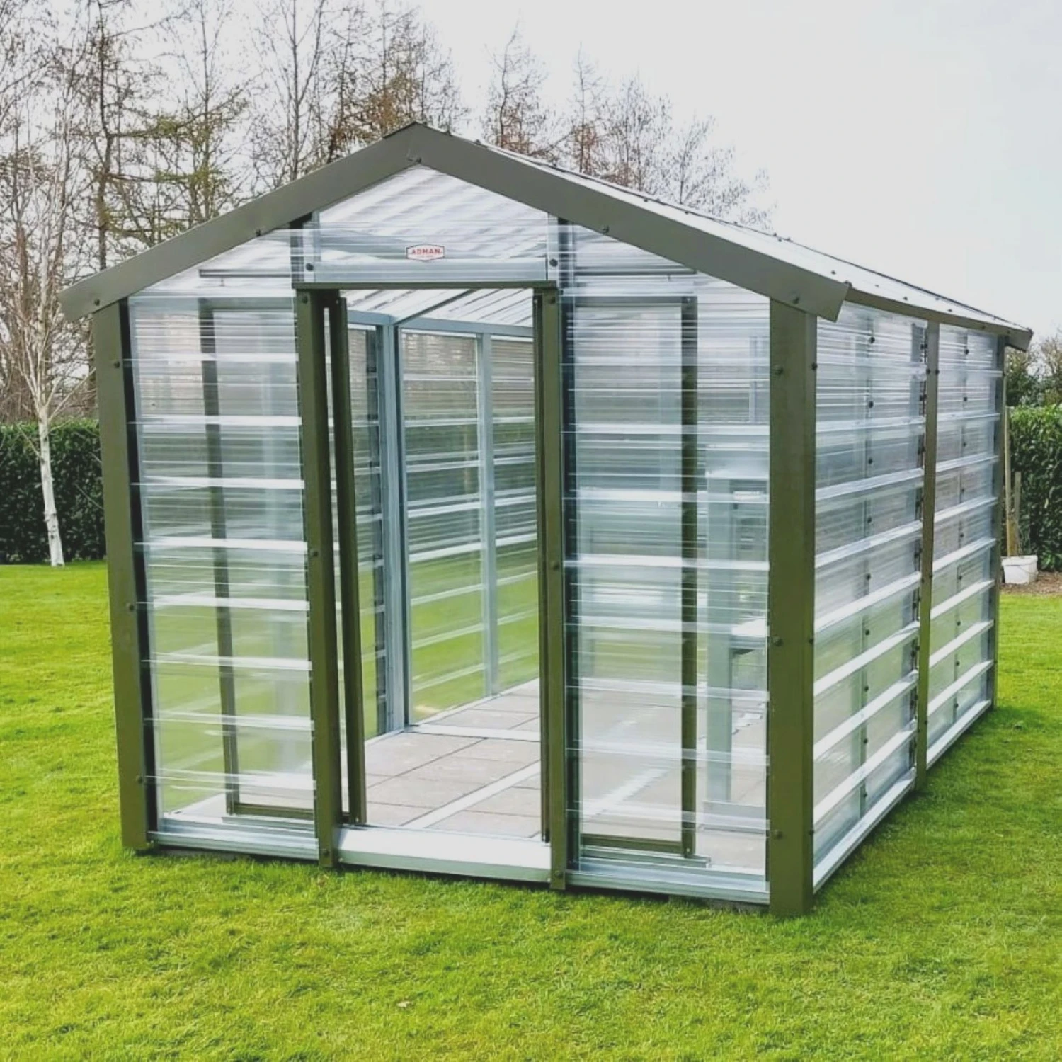 Adman Steel Sheds Multigrow 8x14.7 Greenhouse With Adjustable Vent - Image 6