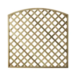 Arched Pine Trellis Panel (W)180cm X (H)180cm