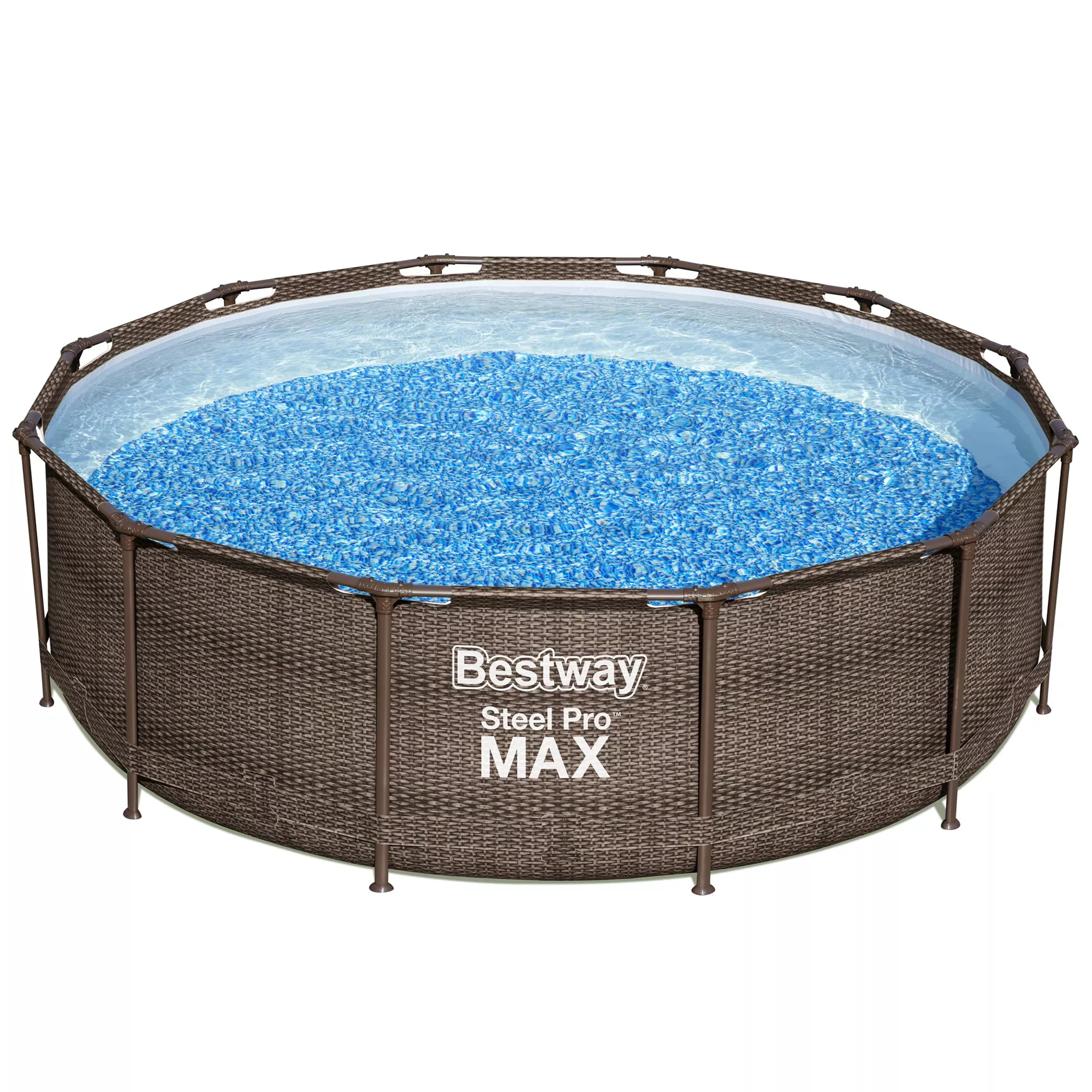 Bestway Steel Pro Rattan Print Metal & Plastic Pool