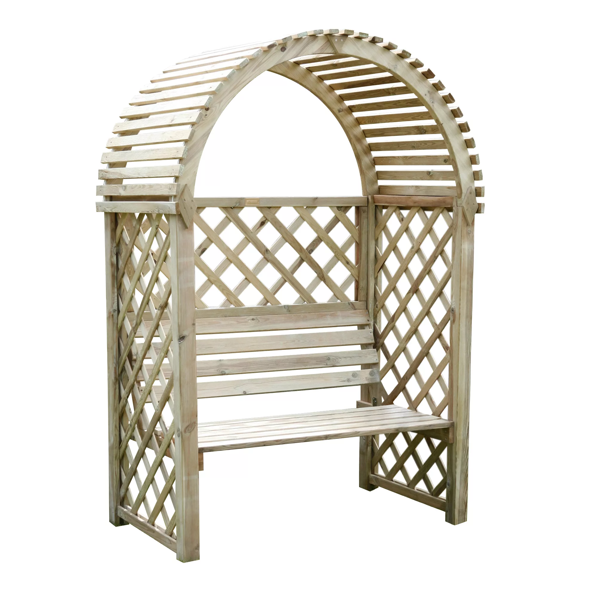 Blooma Chiltern Round Arbour, (H)1990mm (W)1340mm (D)800mm - Assembly Required - Image 2