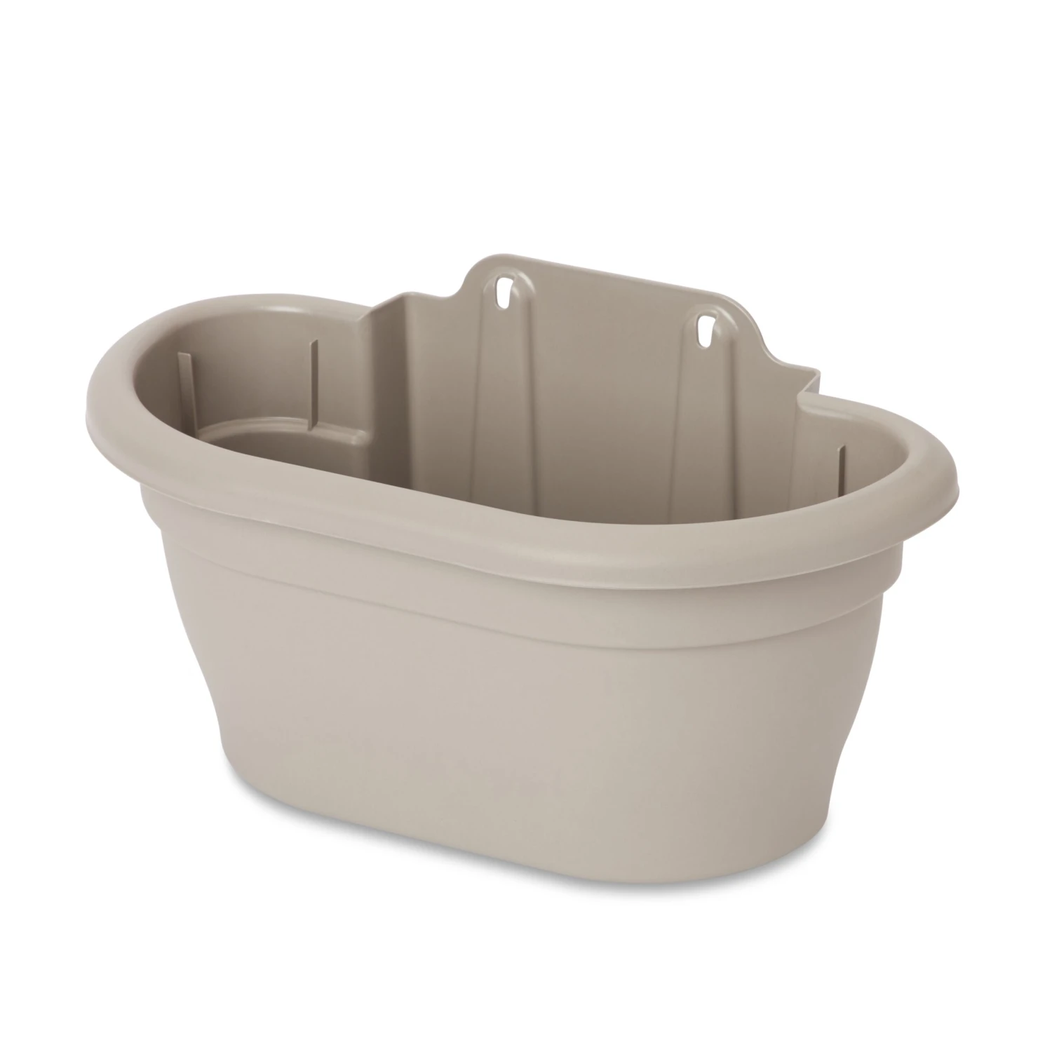 Blooma Florus Taupe Plastic Oval Trough - Image 2