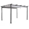 Blooma Moses Black Rectangular Gazebo, (W)4m (D)3m - Assembly Required