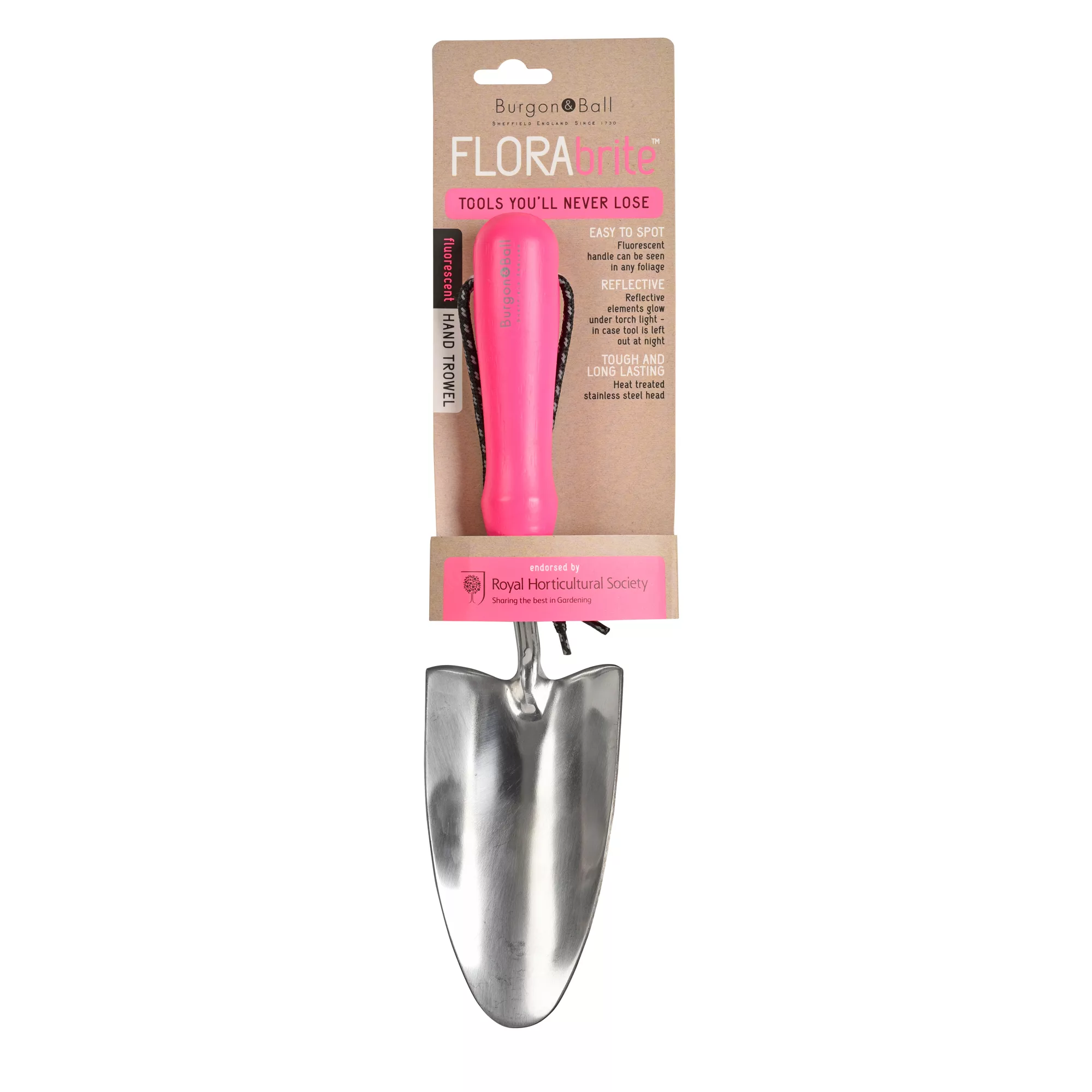 Burgon & Ball Flora Brite Pink Trowel - Image 2