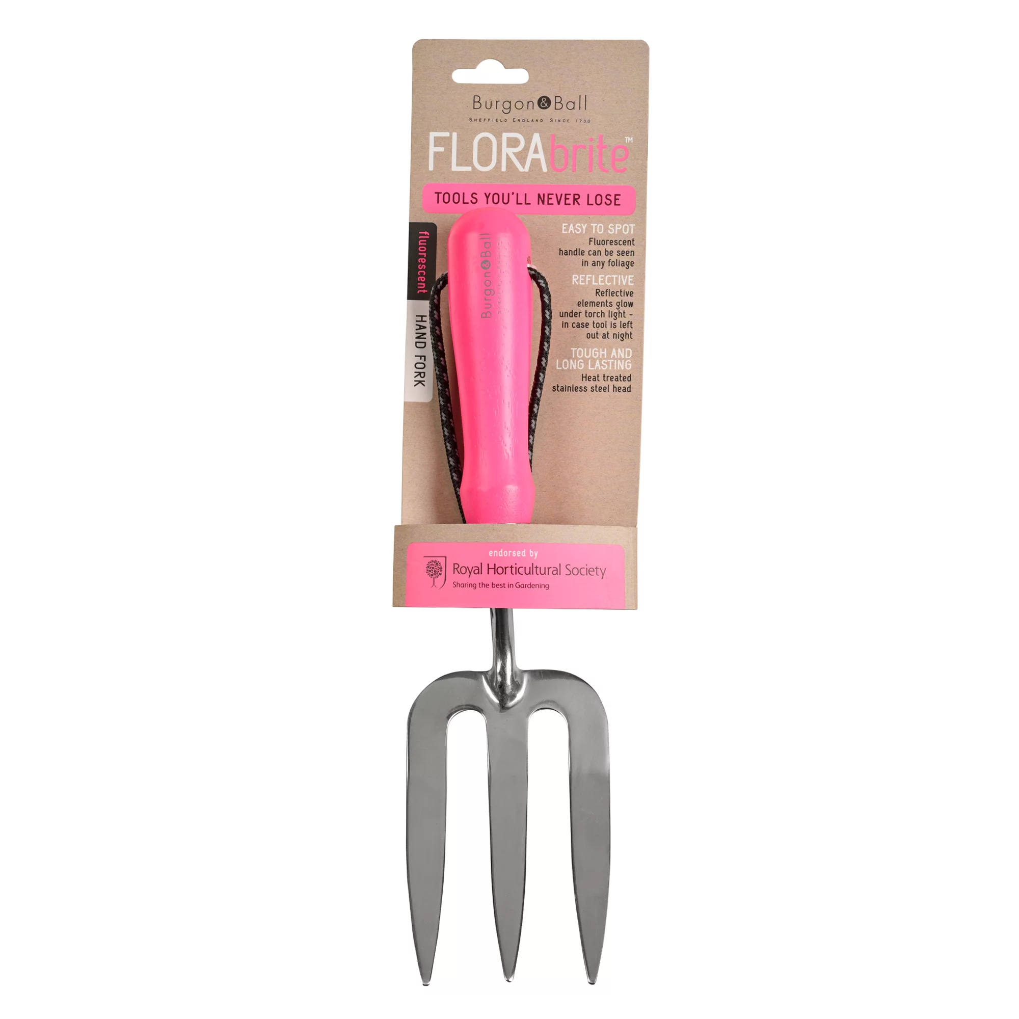 Burgon & Ball Pink Hand Fork - Image 2