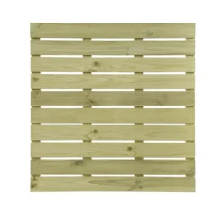 Durance Green Softwood Deck Tile (L)1m (W)1000mm (T)28mm