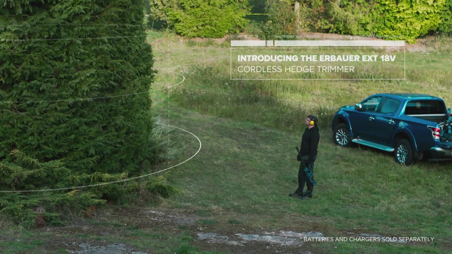 Erbauer 18V 550mm EHT18-Li - KIT Cordless Hedge Trimmer - Image 2