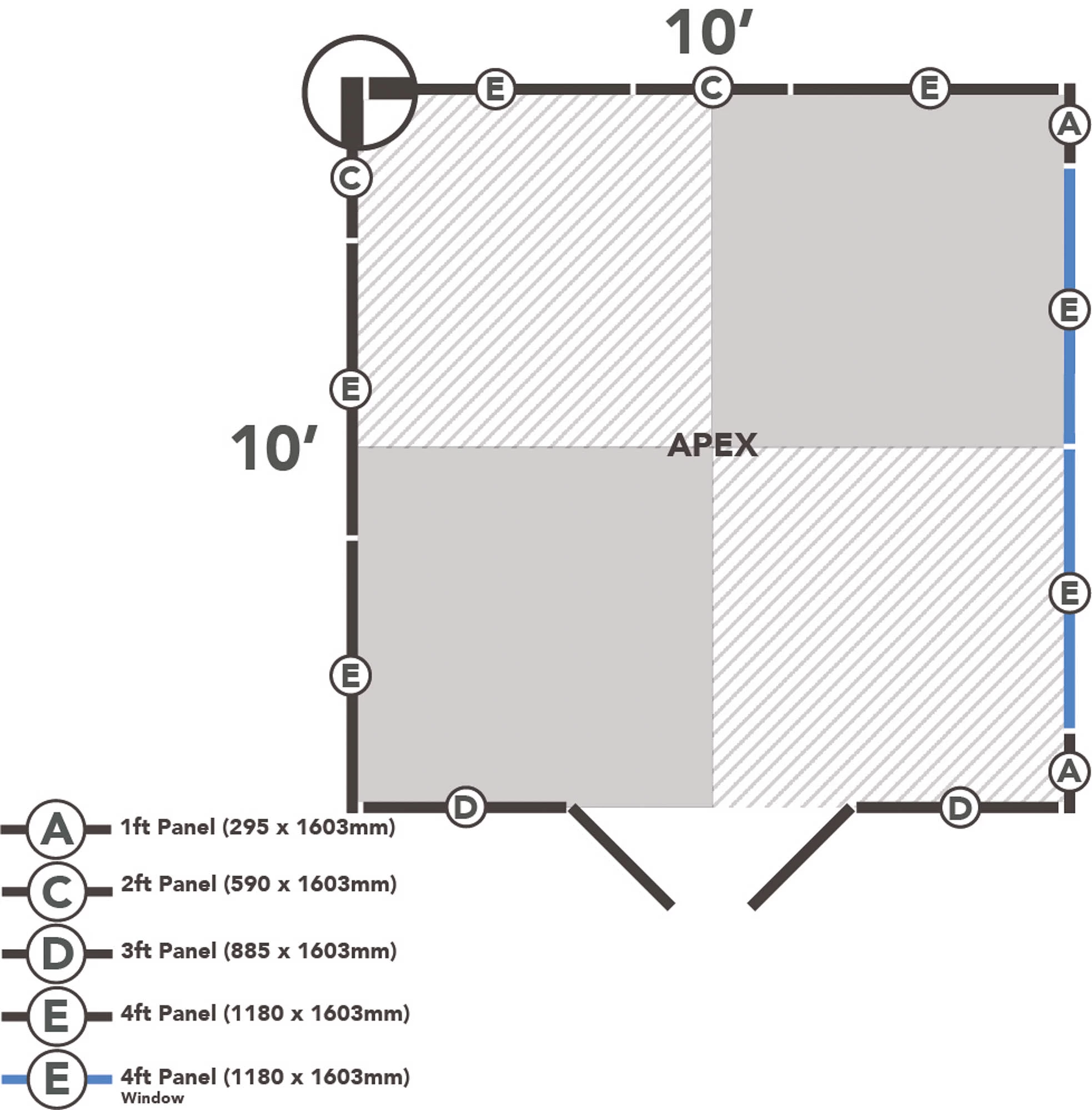 Forest Garden 10x10 Ft Apex Shiplap Wooden 2 Door 4 Windows Shed With Floor - Assembly Service Included - Image 20