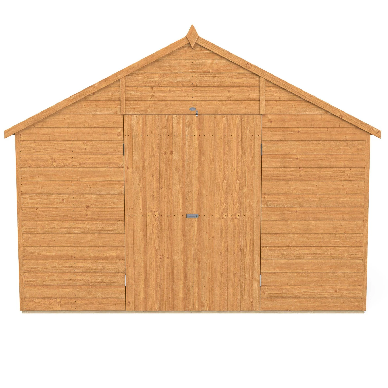 Forest Garden 10x10 Ft Apex Shiplap Wooden 2 Door 4 Windows Shed With Floor - Assembly Service Included - Image 7