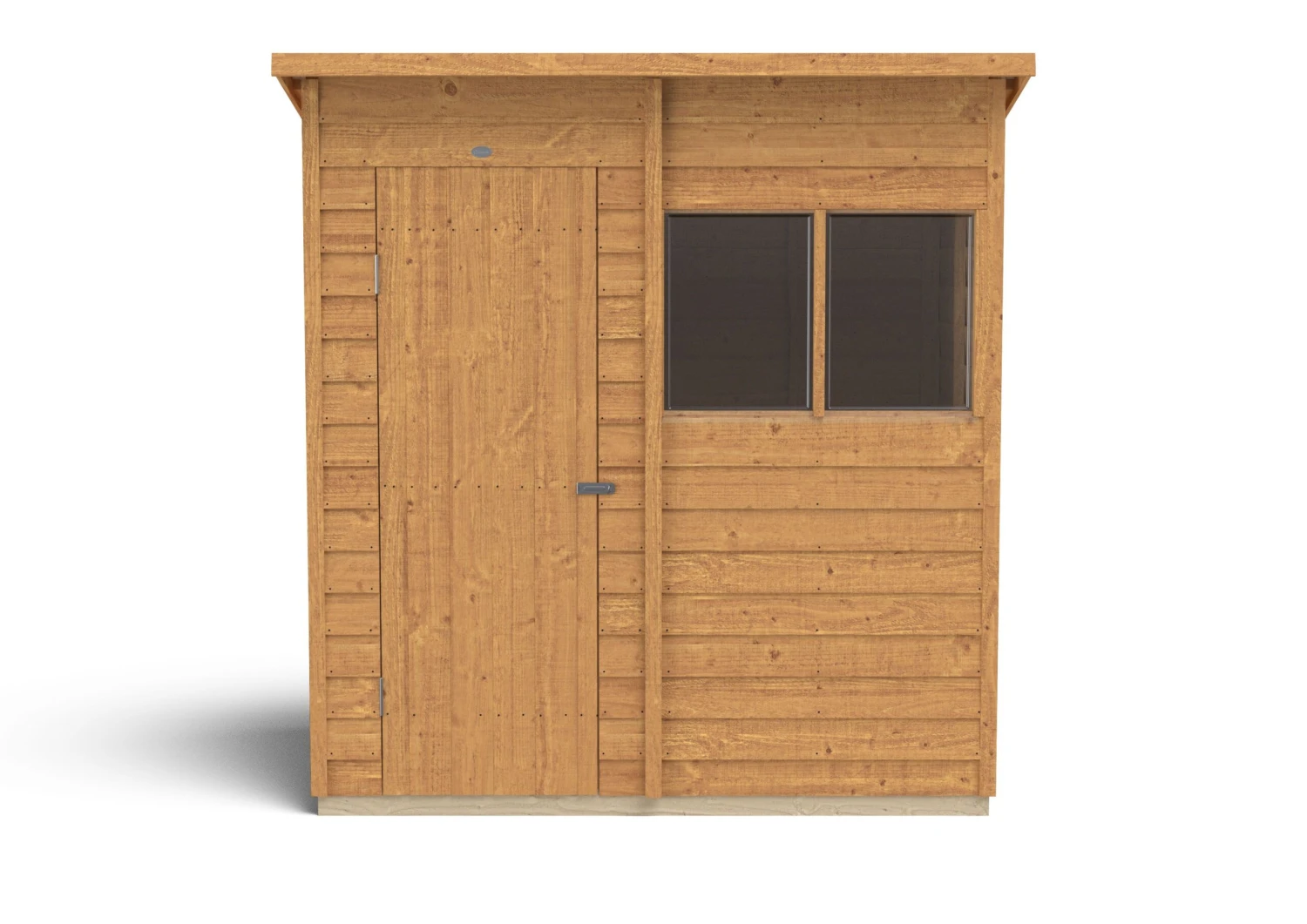 Forest Garden 6x4 Pent Dip Treated Overlap Wooden Shed With Floor (Base Included) - Image 3