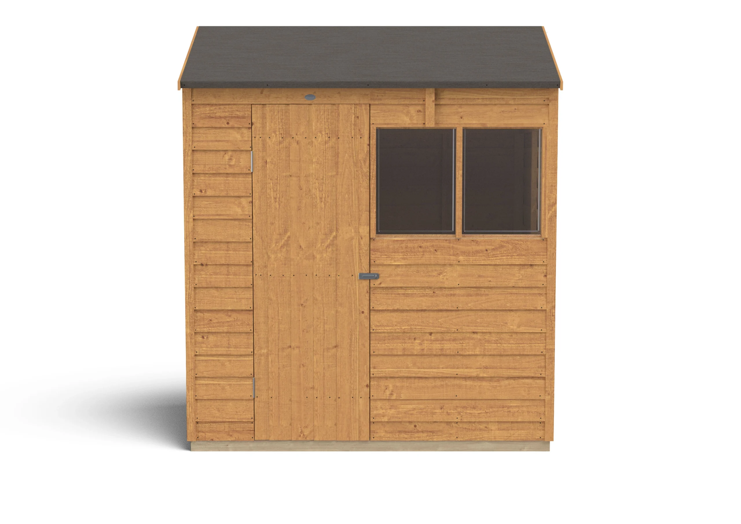 Forest Garden 6x4 Reverse Apex Dip Treated Overlap Wooden Shed With Floor - Assembly Service Included - Image 3
