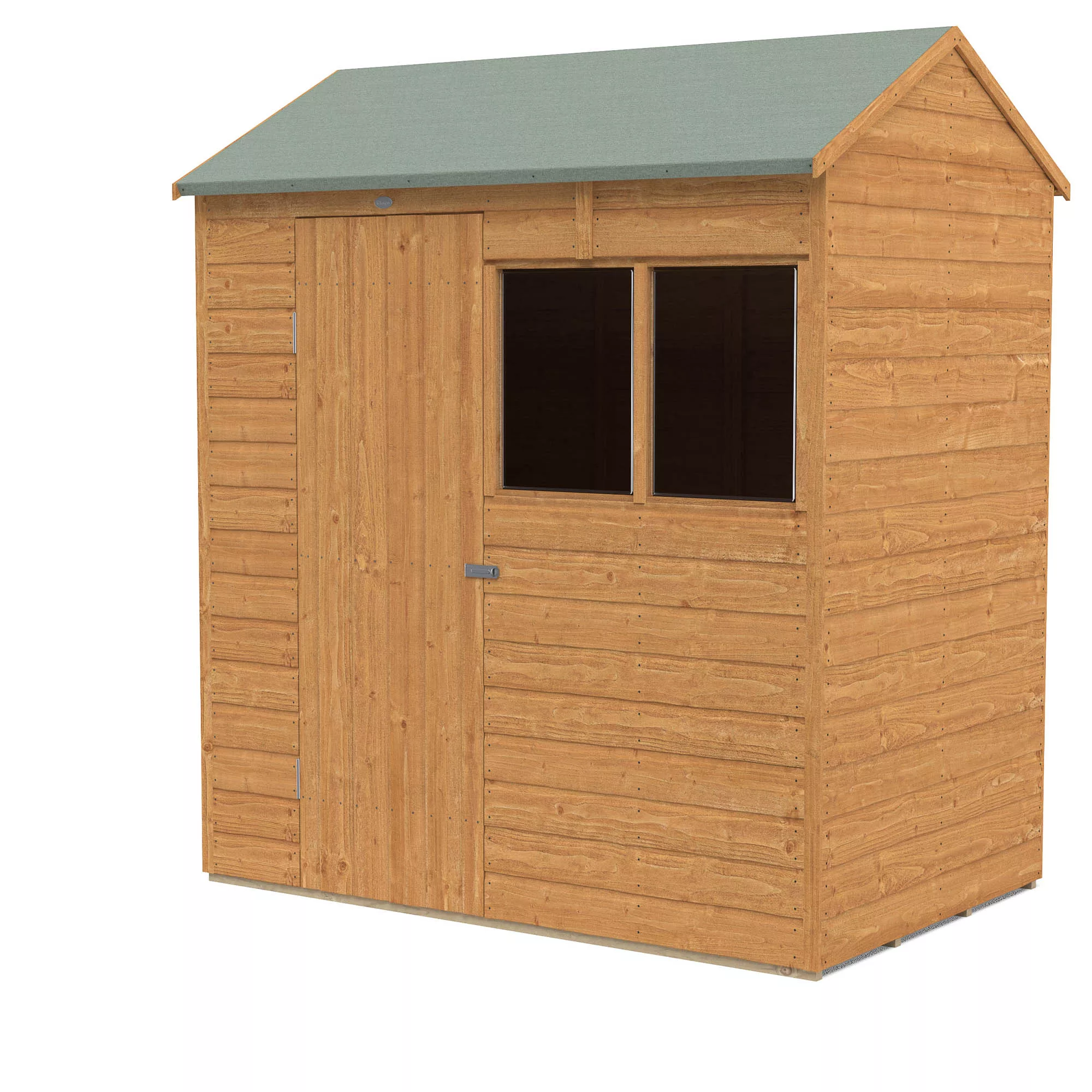Forest Garden 6X4 Reverse Apex Dip Treated Shiplap Shed With Floor - Assembly Service Included - Image 2