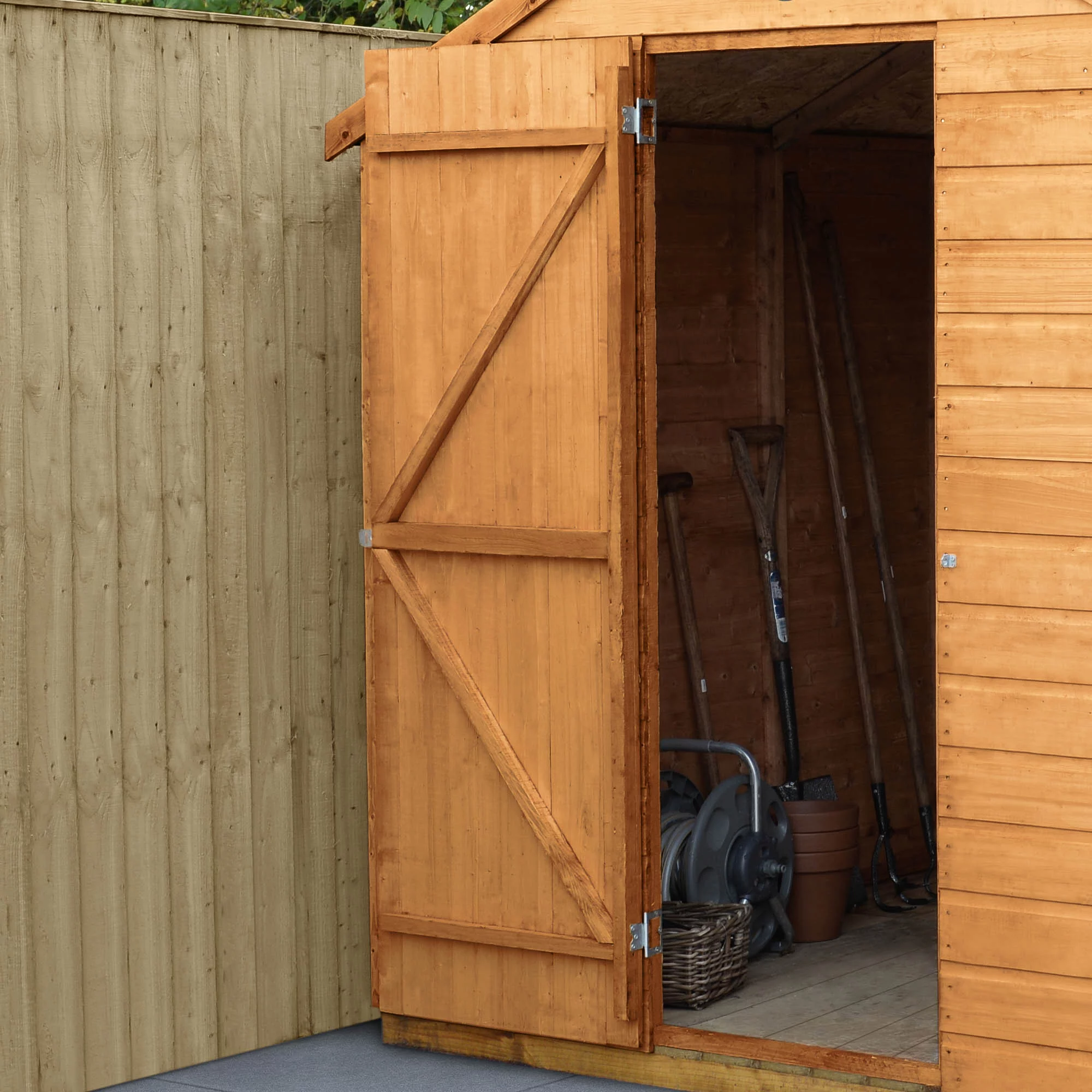 Forest Garden 6X4 Reverse Apex Dip Treated Shiplap Shed With Floor - Assembly Service Included - Image 16