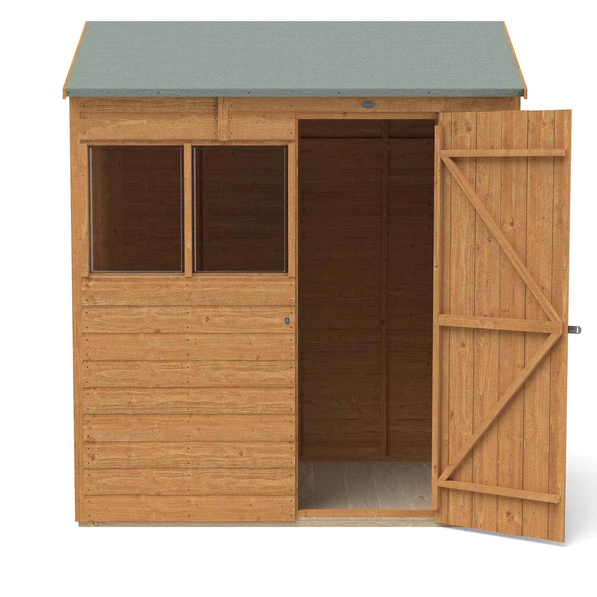 Forest Garden 6X4 Reverse Apex Dip Treated Shiplap Shed With Floor - Assembly Service Included - Image 5