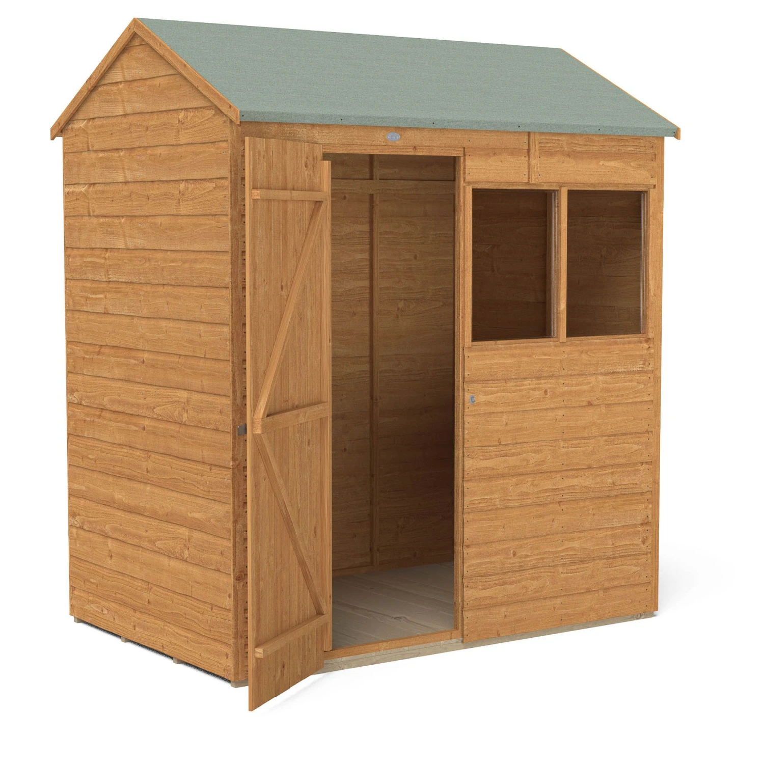 Forest Garden 6X4 Reverse Apex Dip Treated Shiplap Shed With Floor - Assembly Service Included - Image 7