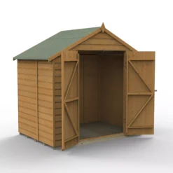 Forest Garden 7x5 Apex Dip Treated Shiplap Wooden Shed With Floor (Base Included) - Assembly Service Included