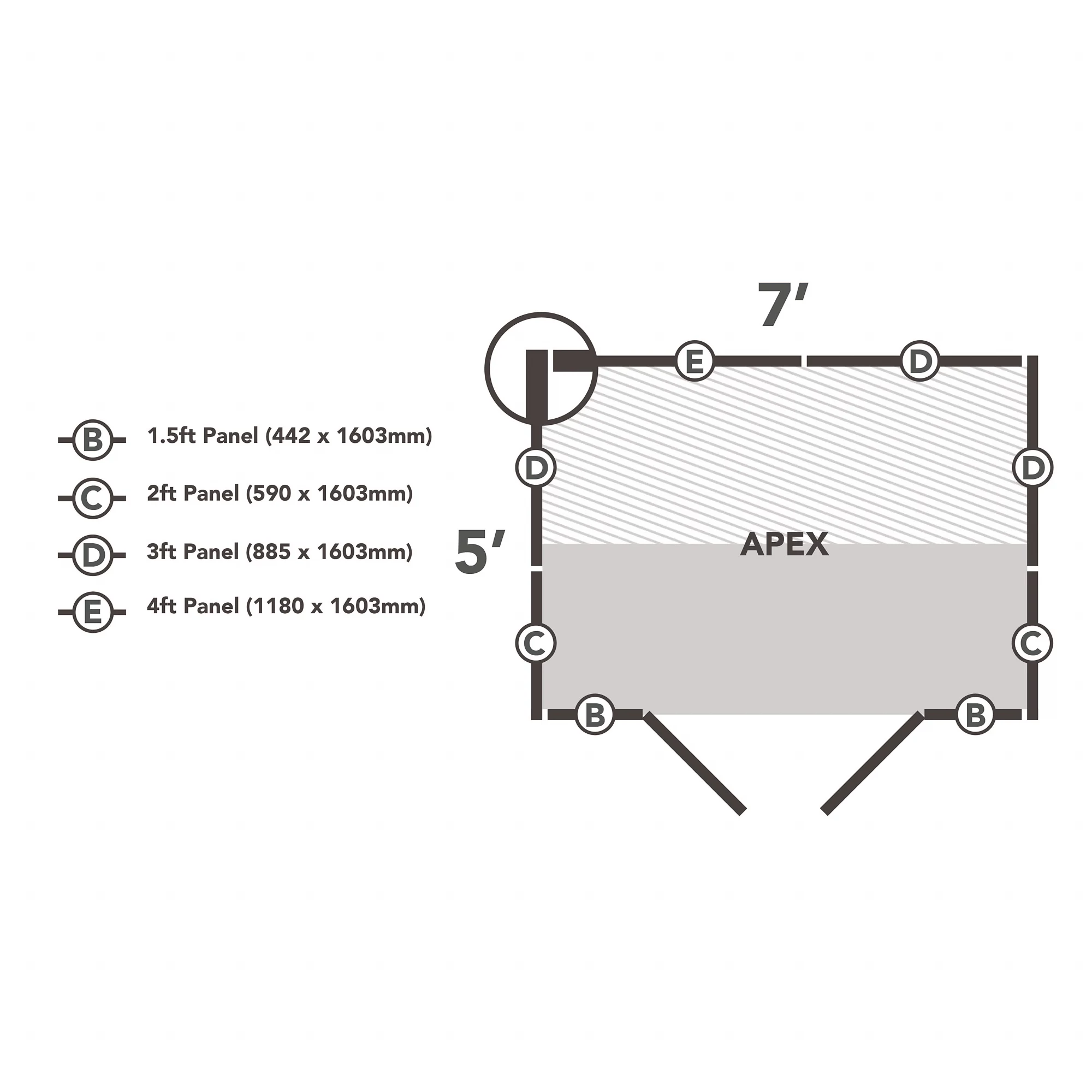 Forest Garden 7x5 Apex Dip Treated Shiplap Wooden Shed With Floor (Base Included) - Assembly Service Included - Image 3