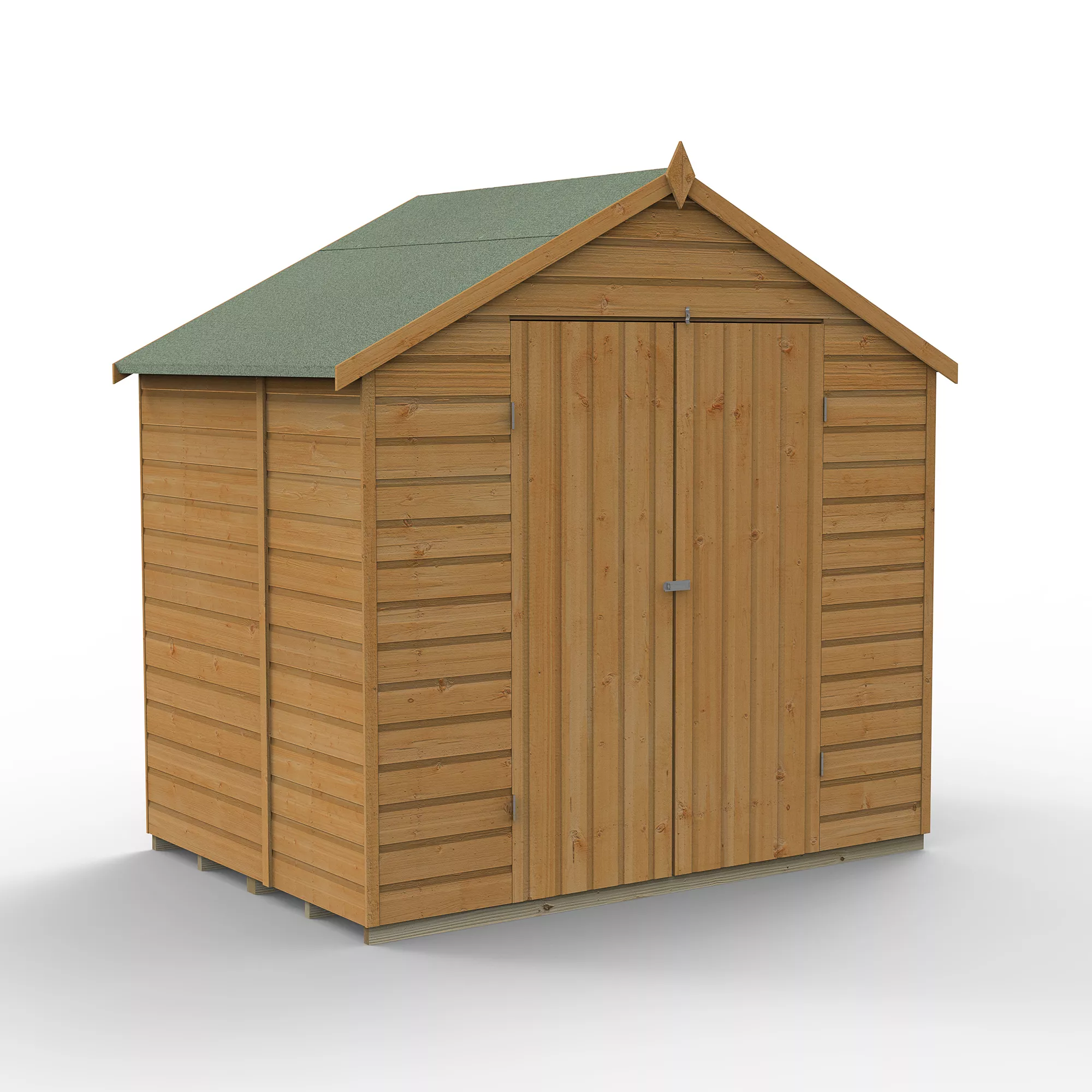 Forest Garden 7x5 Apex Dip Treated Shiplap Wooden Shed With Floor - Image 2