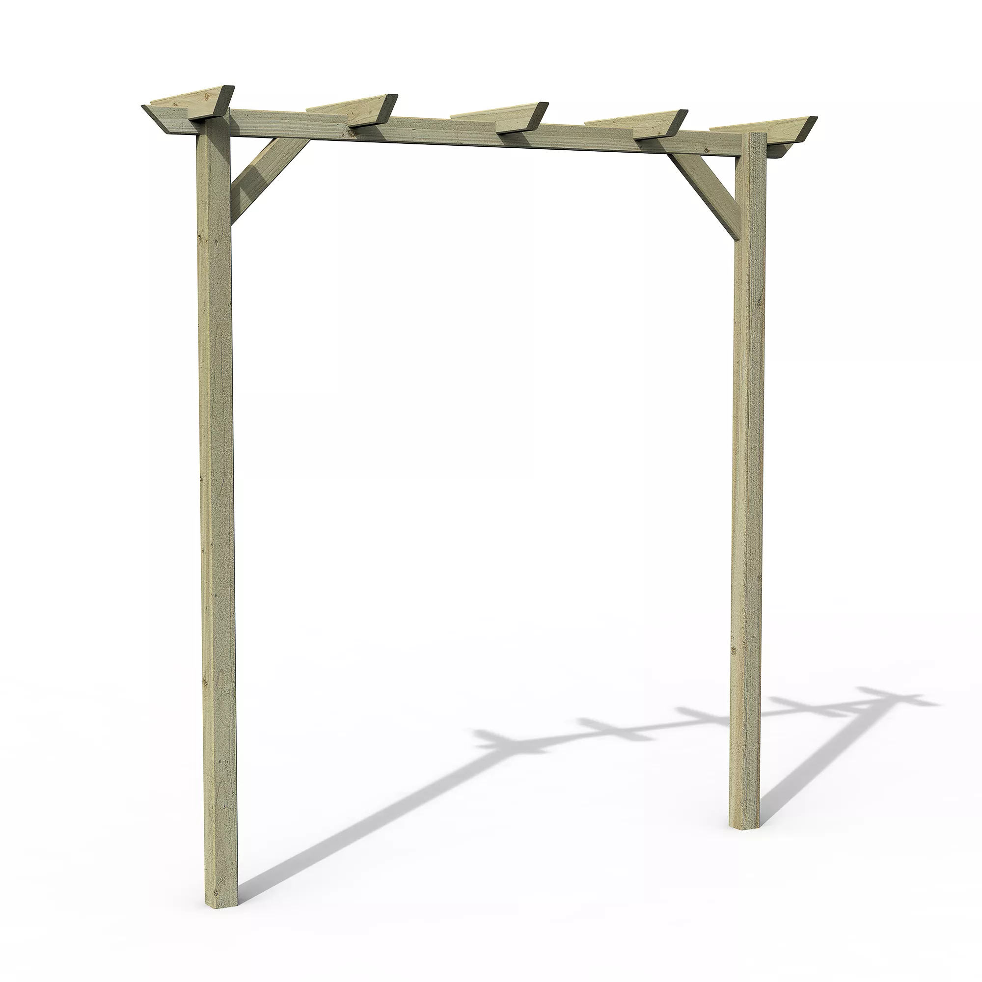 Forest Garden Hanbury Flat Top European Softwood Arch (H) 213.5cm X (W) 209cm - Image 2