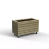 Forest Garden Linear Natural Timber Rectangular Planter (H) 49.6cm X (W) 80cm