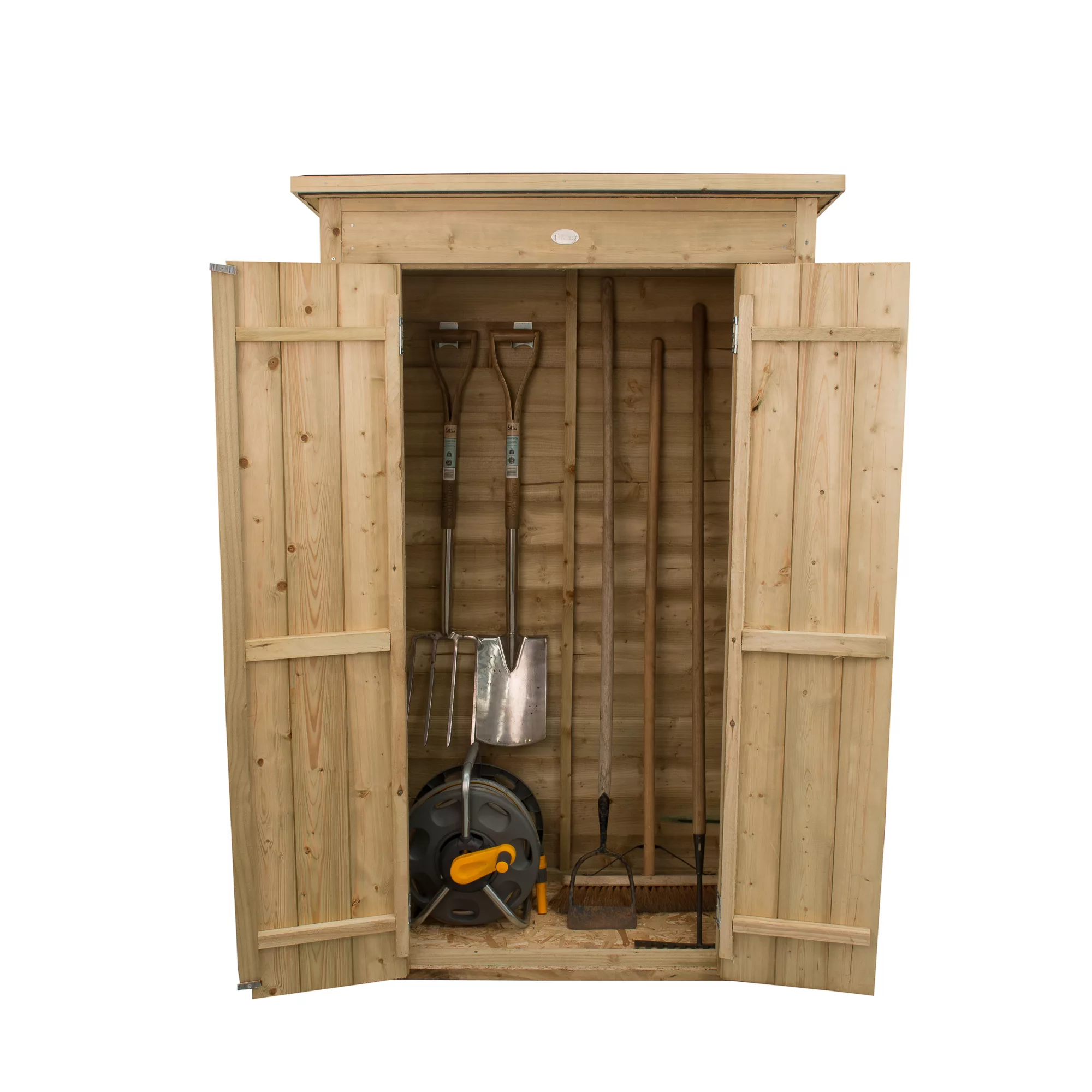 Forest Garden Overlap Wooden 3x2 Pent Garden Storage - Image 3