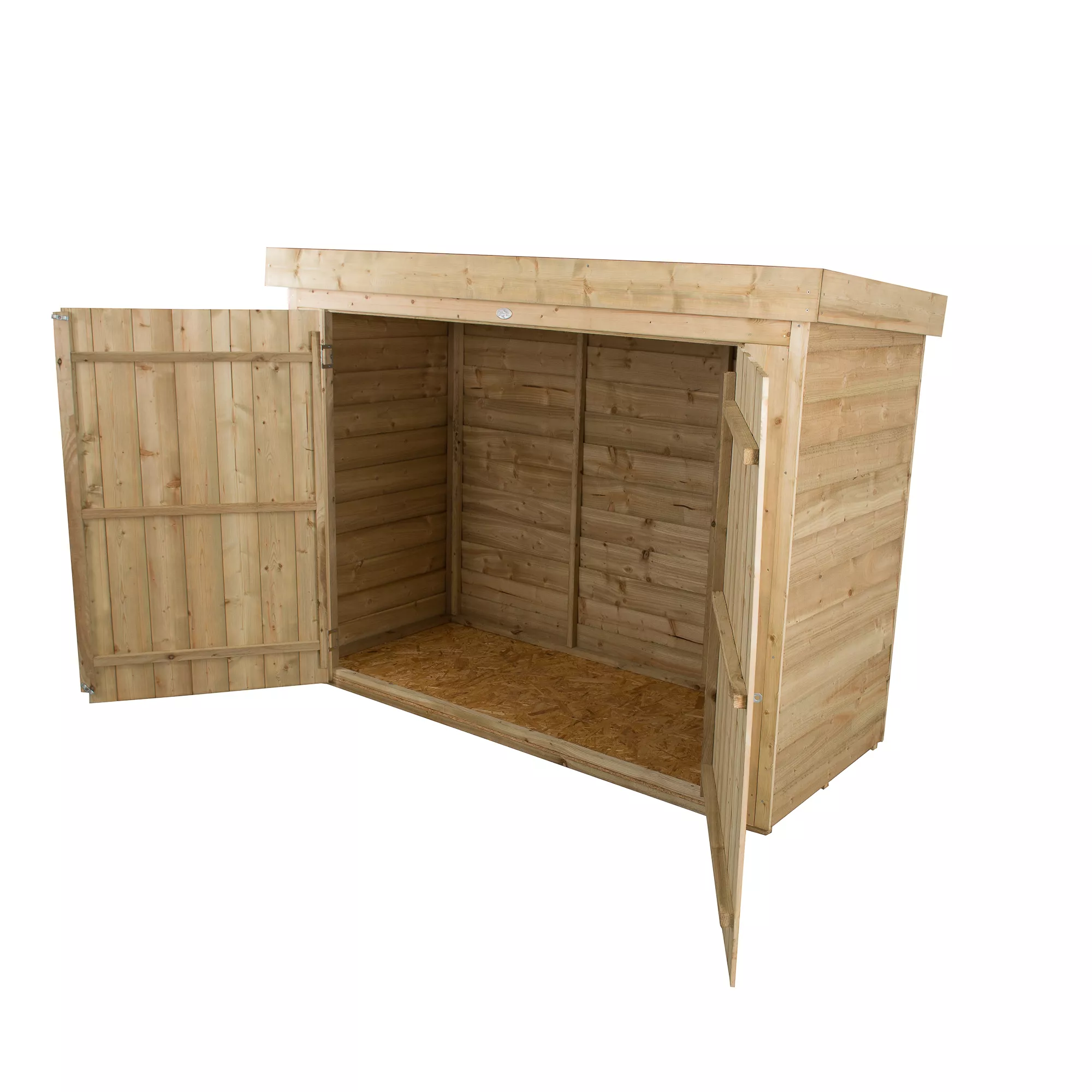 Forest Garden Overlap Wooden 6x3 Pent Garden Storage - Image 2
