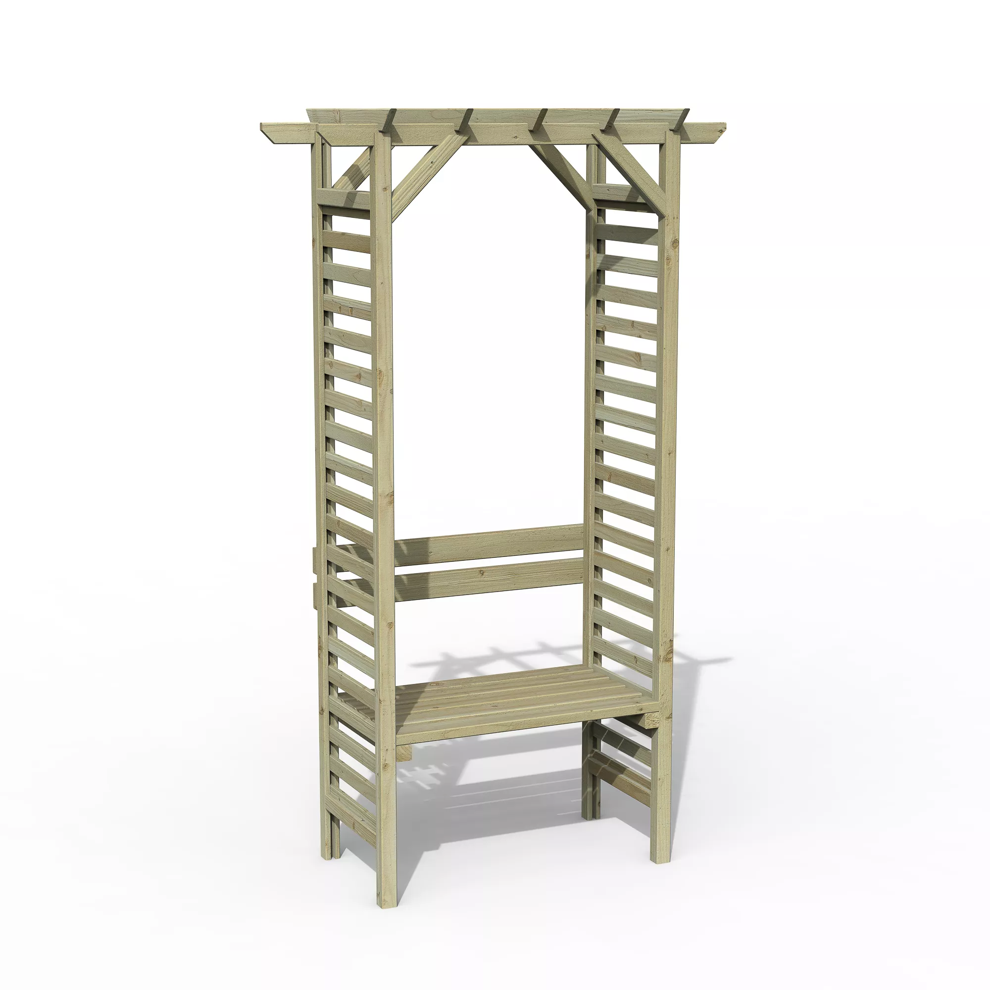 Forest Garden Palma Arbour, (H)2151mm (W)1200mm (D)620mm - Assembly Required - Image 2