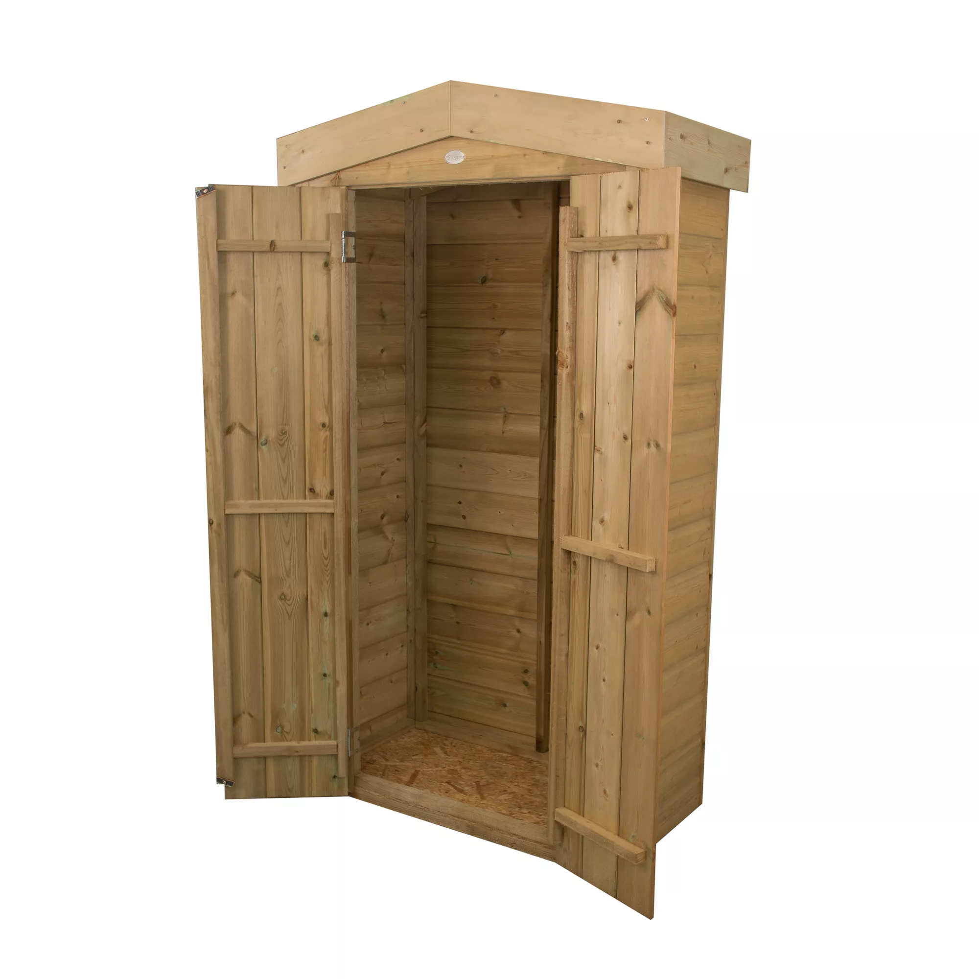Forest Garden Shiplap Wooden 3x2 Apex Garden Storage - Image 2