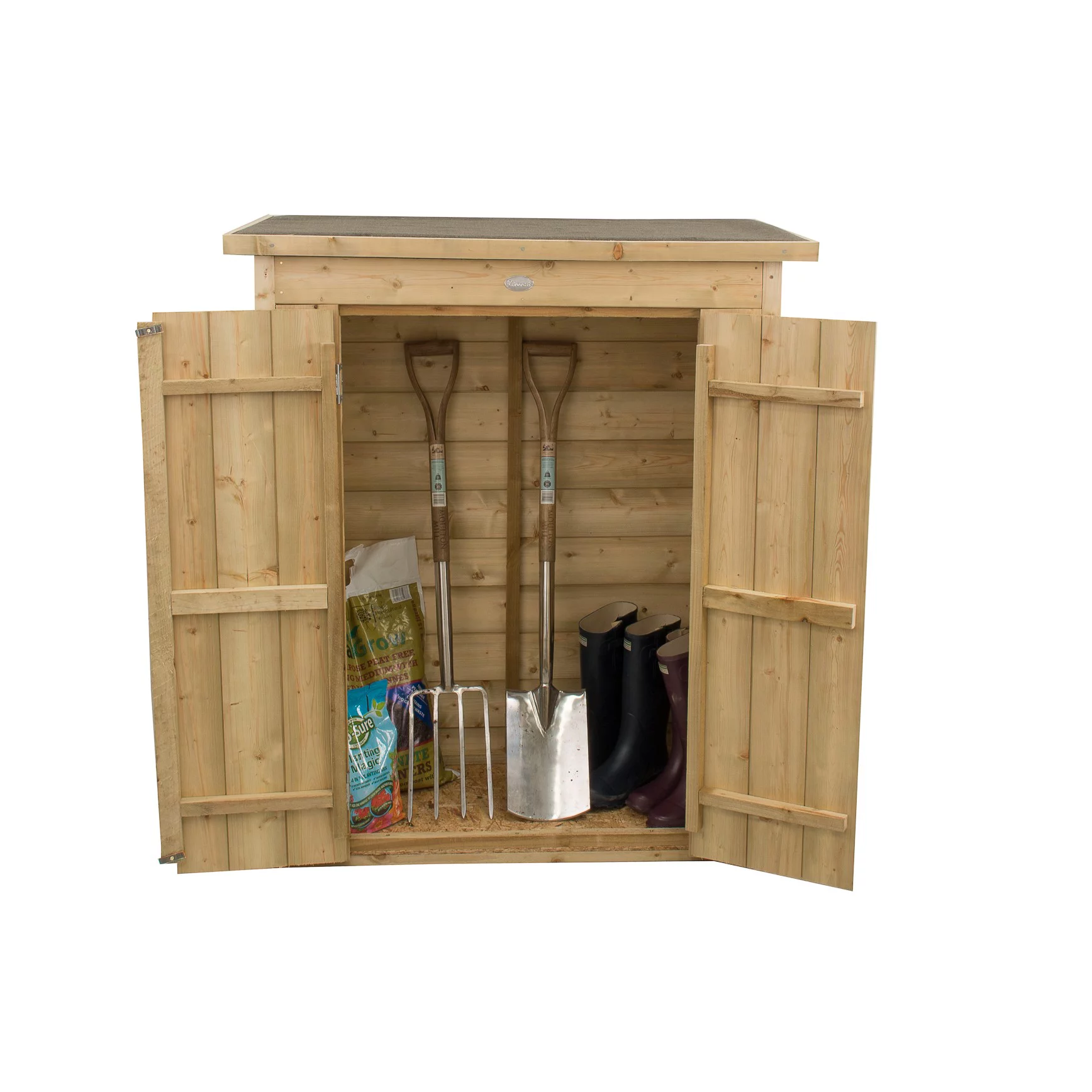Forest Garden Shiplap Wooden 3x2 Pent Garden Storage - Image 3