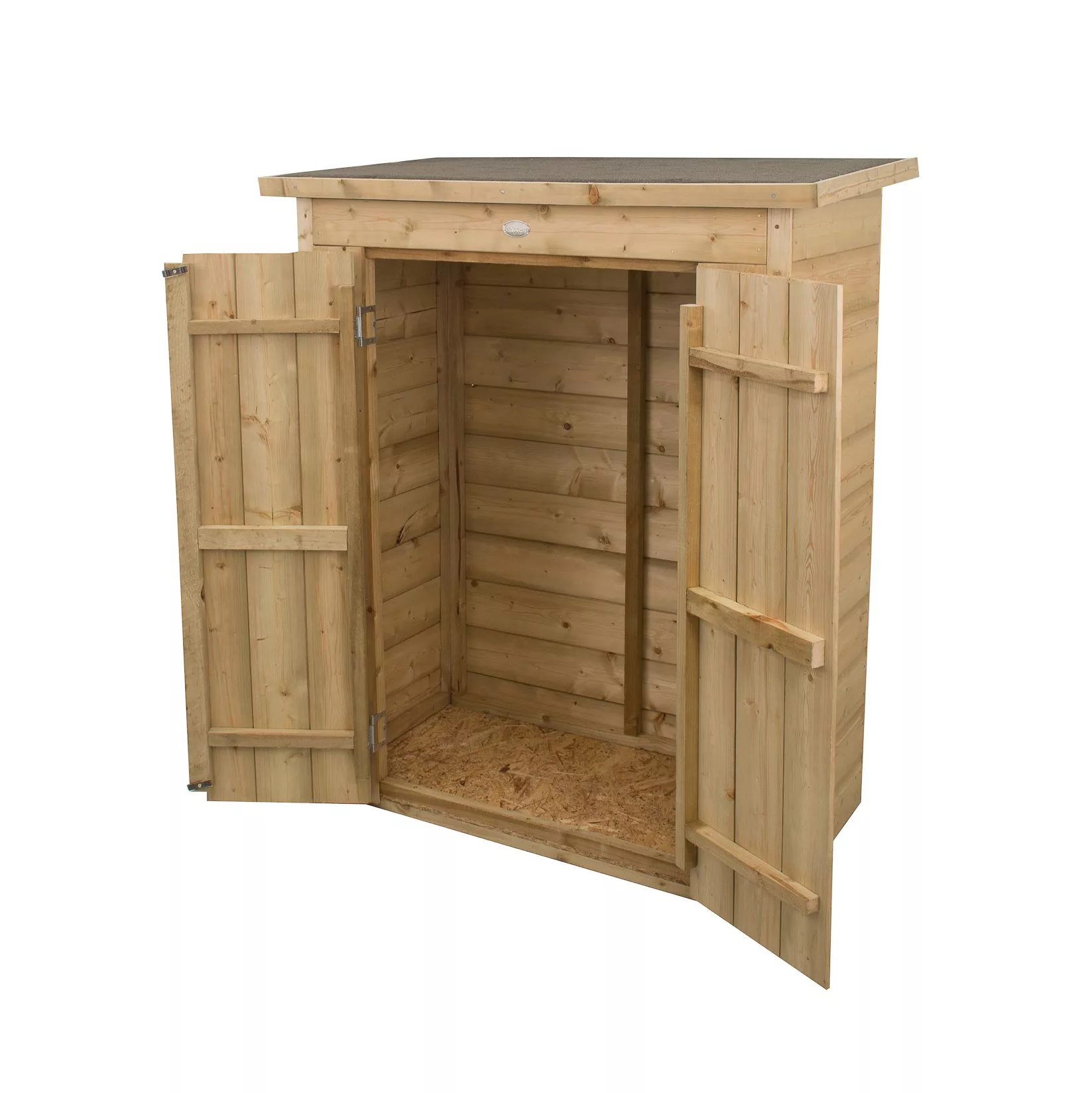 Forest Garden Shiplap Wooden 3x2 Pent Garden Storage - Image 2