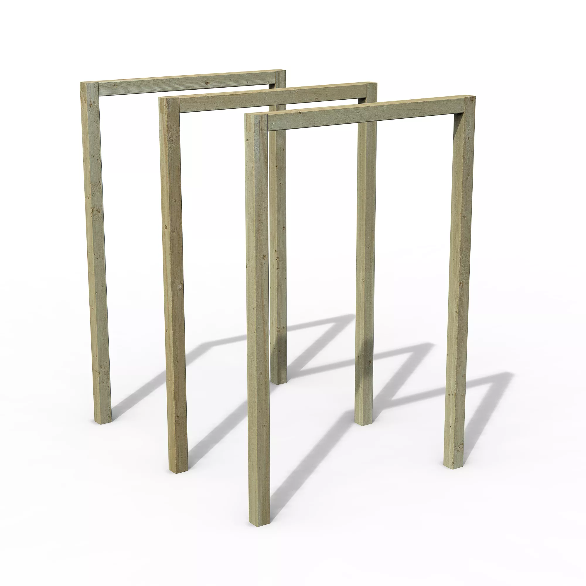 Forest Garden Sleeper European Softwood Arch (H) 240cm X (W) 160cm Set Of 3 - Image 2