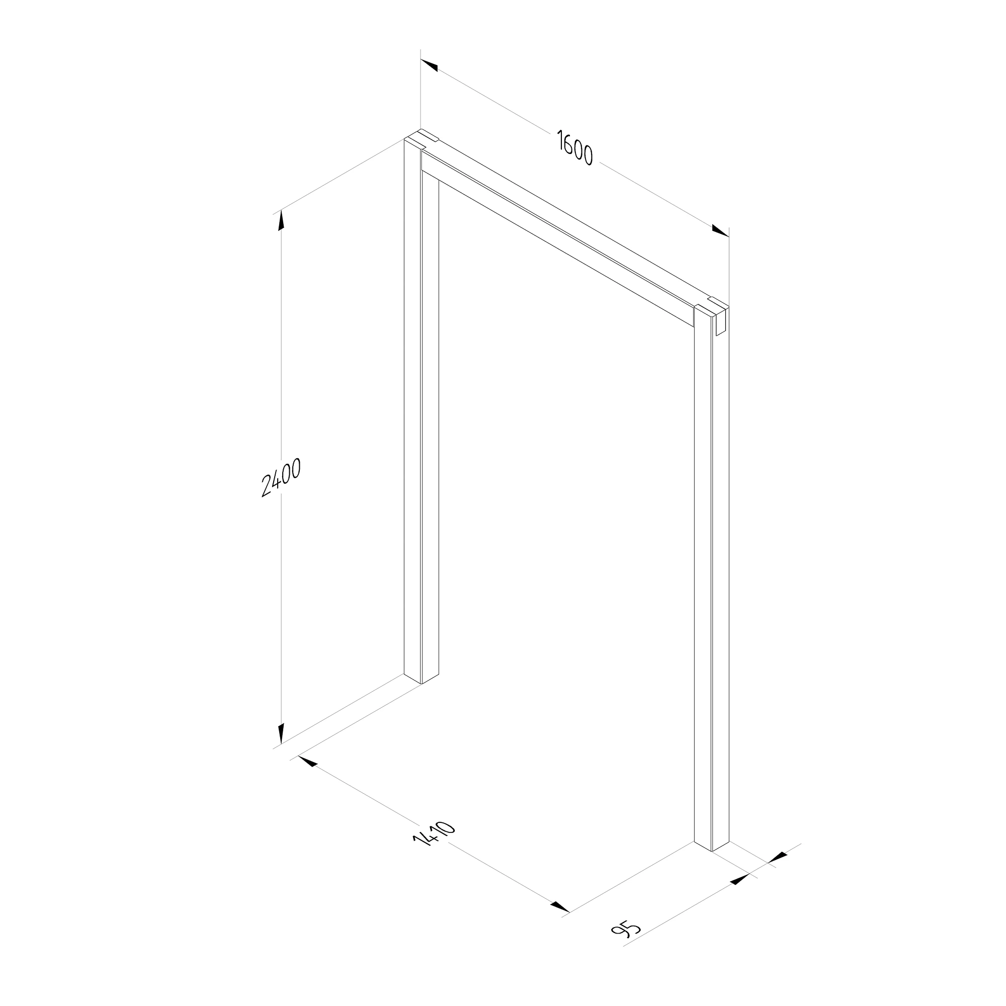 Forest Garden Sleeper European Softwood Arch (H) 240cm X (W) 160cm Set Of 3 - Image 6