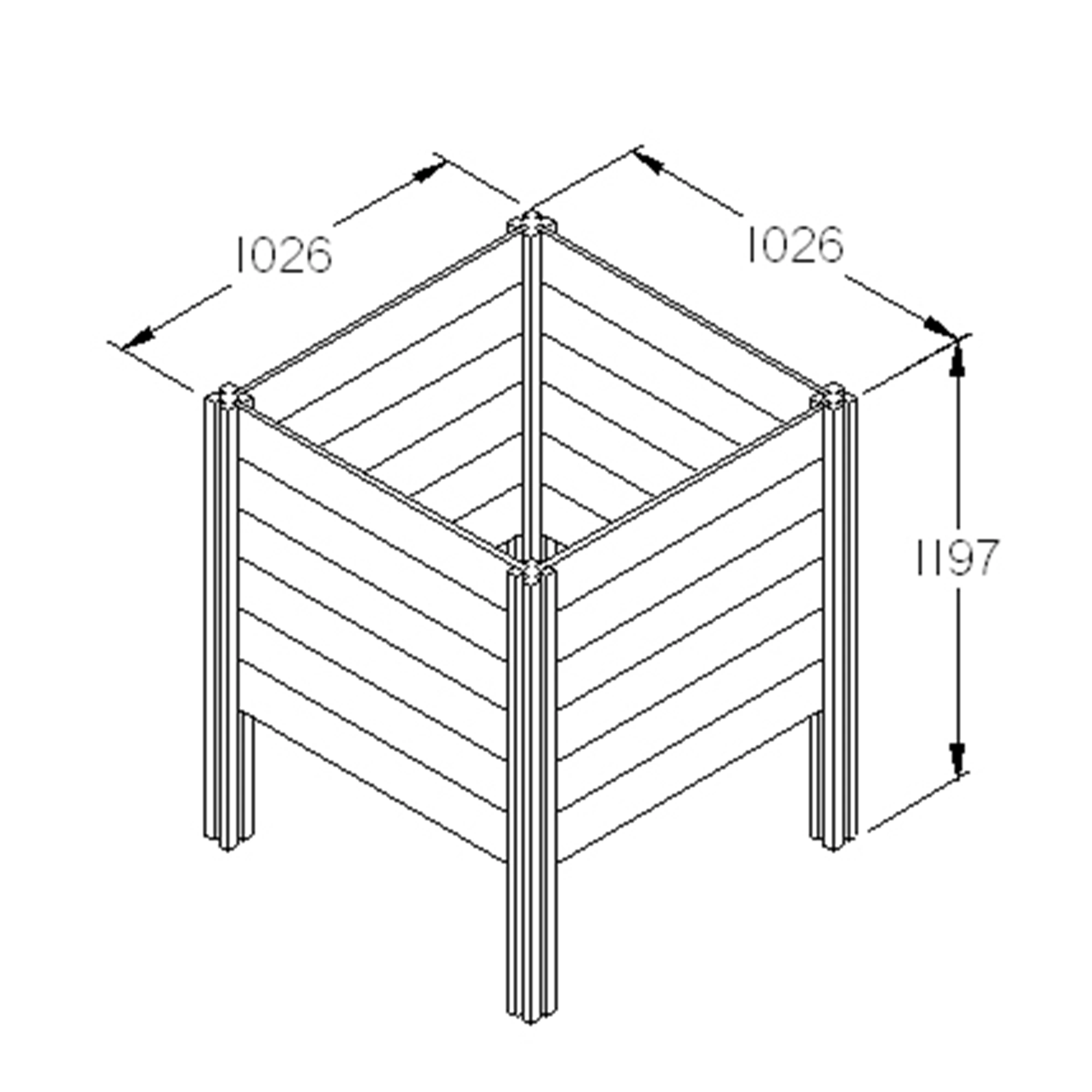 Forest Garden Slot Down Composter 650L - Image 3