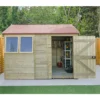 Forest Garden Timberdale 10x6 Ft Reverse Apex Tongue & Groove Wooden Shed With Floor (Base Included)