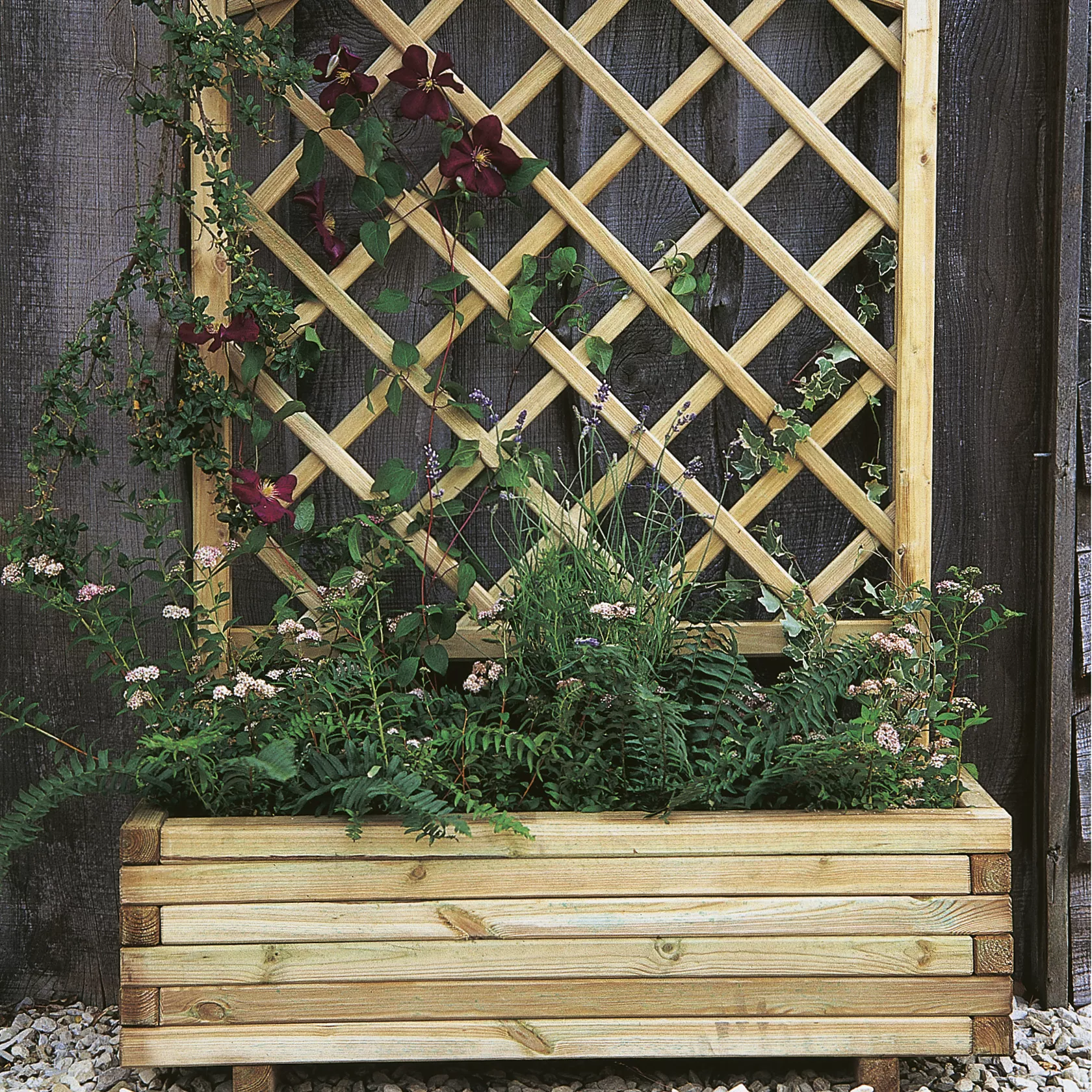 Forest Garden Toulouse Wooden Rectangular Planter - Image 2