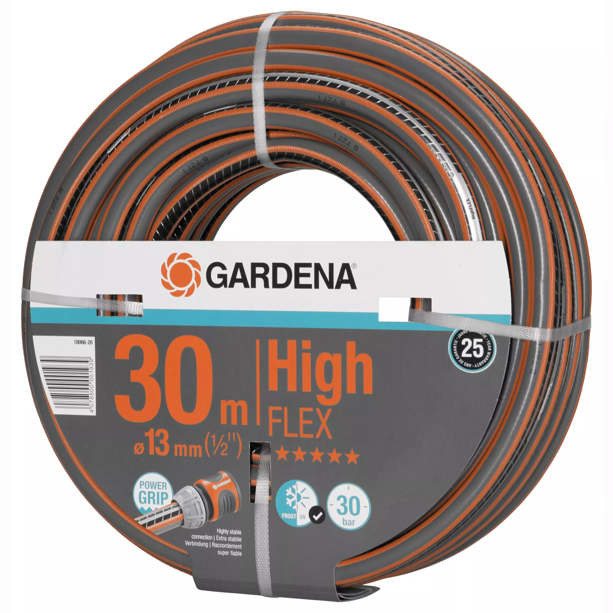 Gardena HighFLEX 18066 Black & Orange Hose Pipe (L)30m