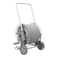 GoodHome Watering Freestanding Manual Hose Cart Set (L)40m