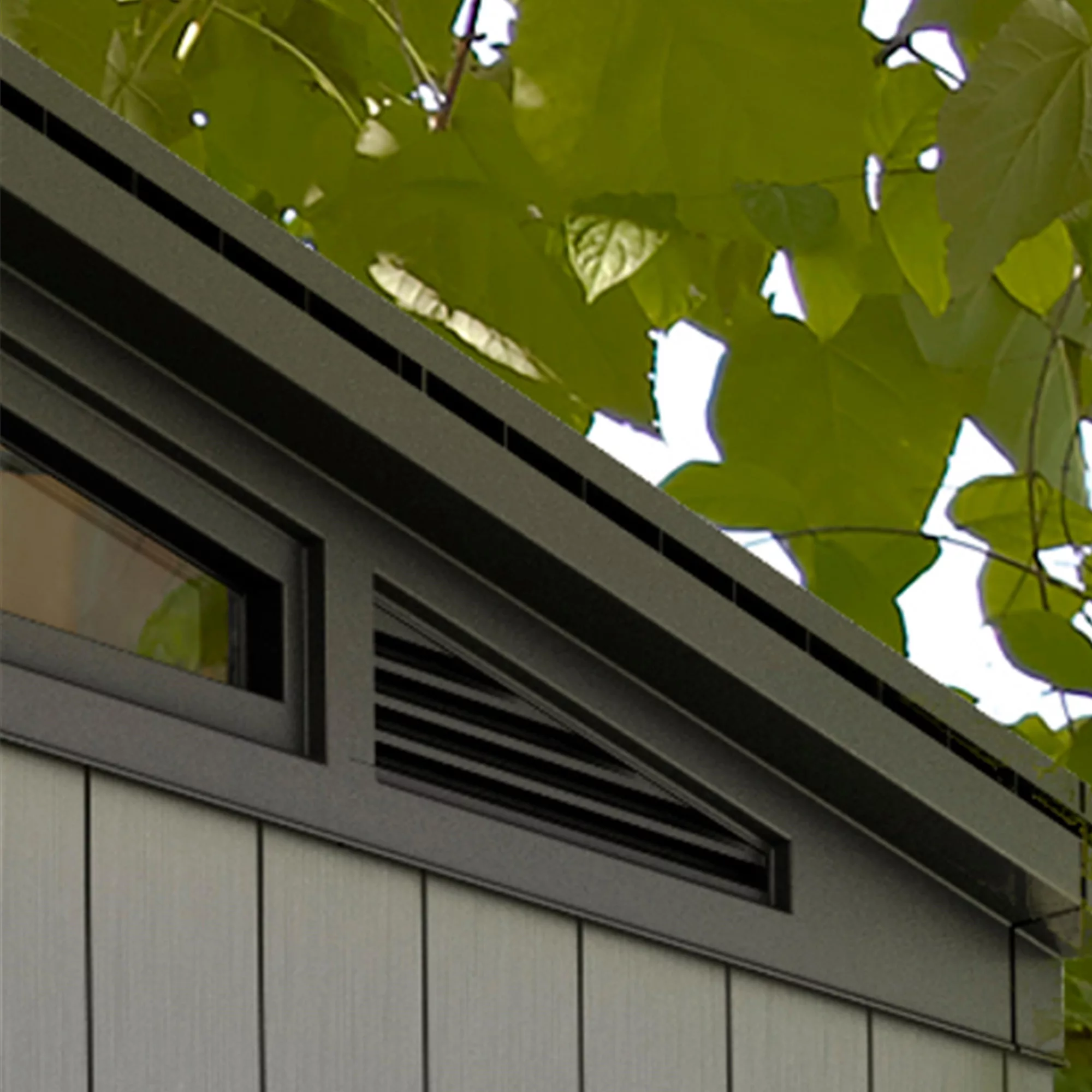 Keter Artisan 7x7 Ft Pent Tongue & Groove Grey Plastic Shed With Floor - Image 11