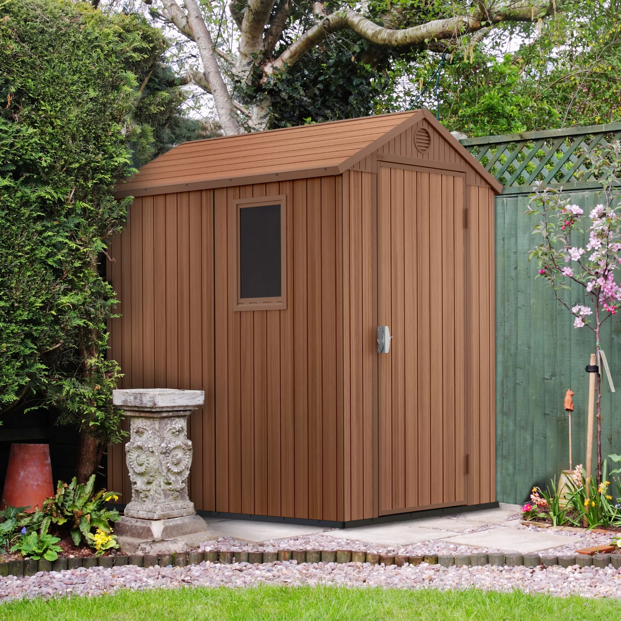 Keter Darwin 6x4 Tongue & Groove Plastic Shed With Floor - Image 5