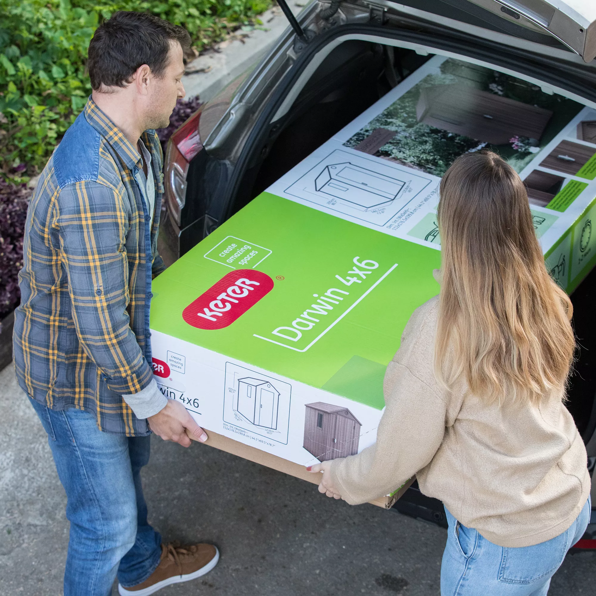 Keter Darwin 6x4 Tongue & Groove Plastic Shed With Floor - Image 9