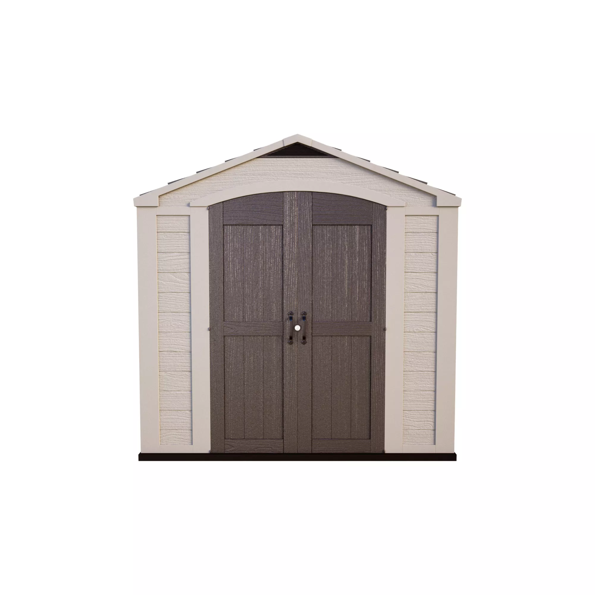 Keter Factor 8x8 Apex Beige Plastic Shed With Floor - Image 9