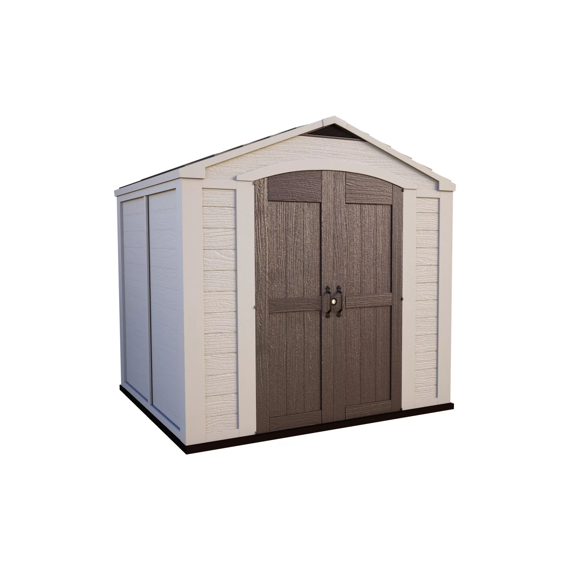 Keter Factor 8x8 Apex Beige Plastic Shed With Floor - Image 10