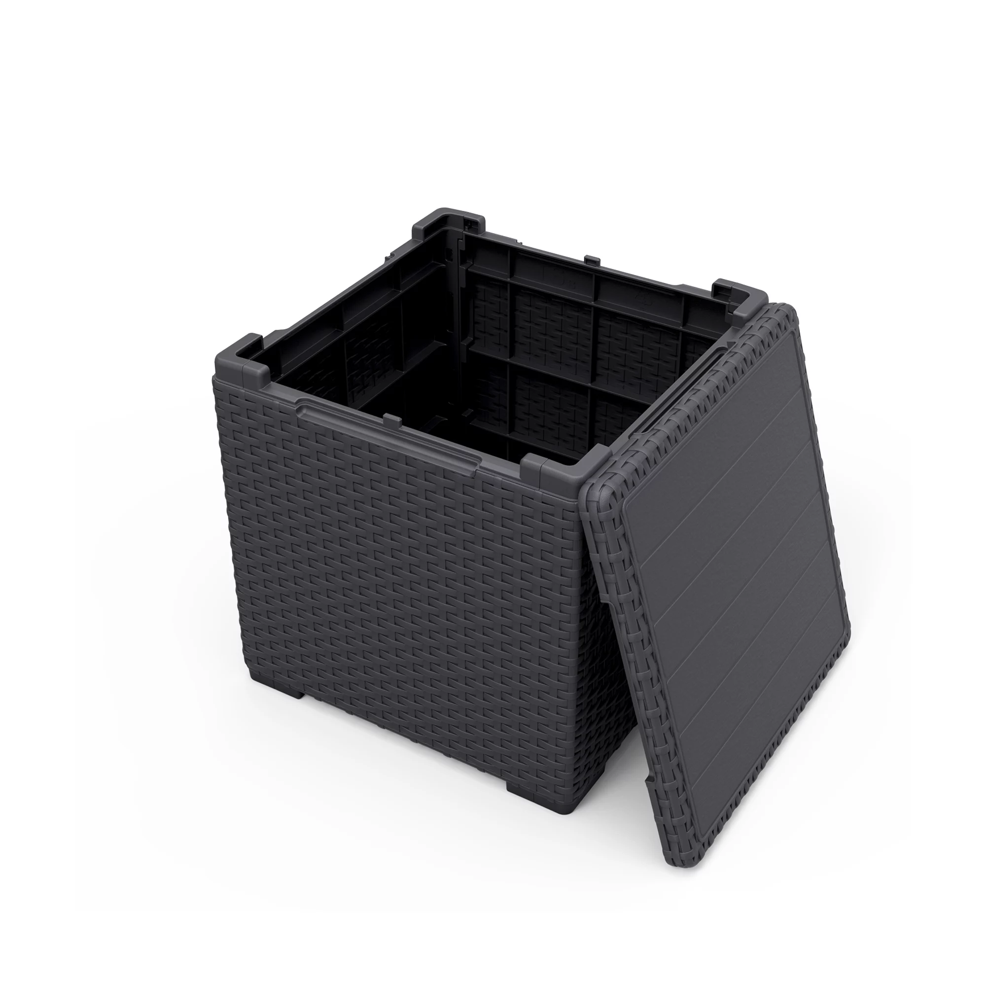 Keter Graphite 38.1L Small Plastic Storage Box & Lid - Image 2