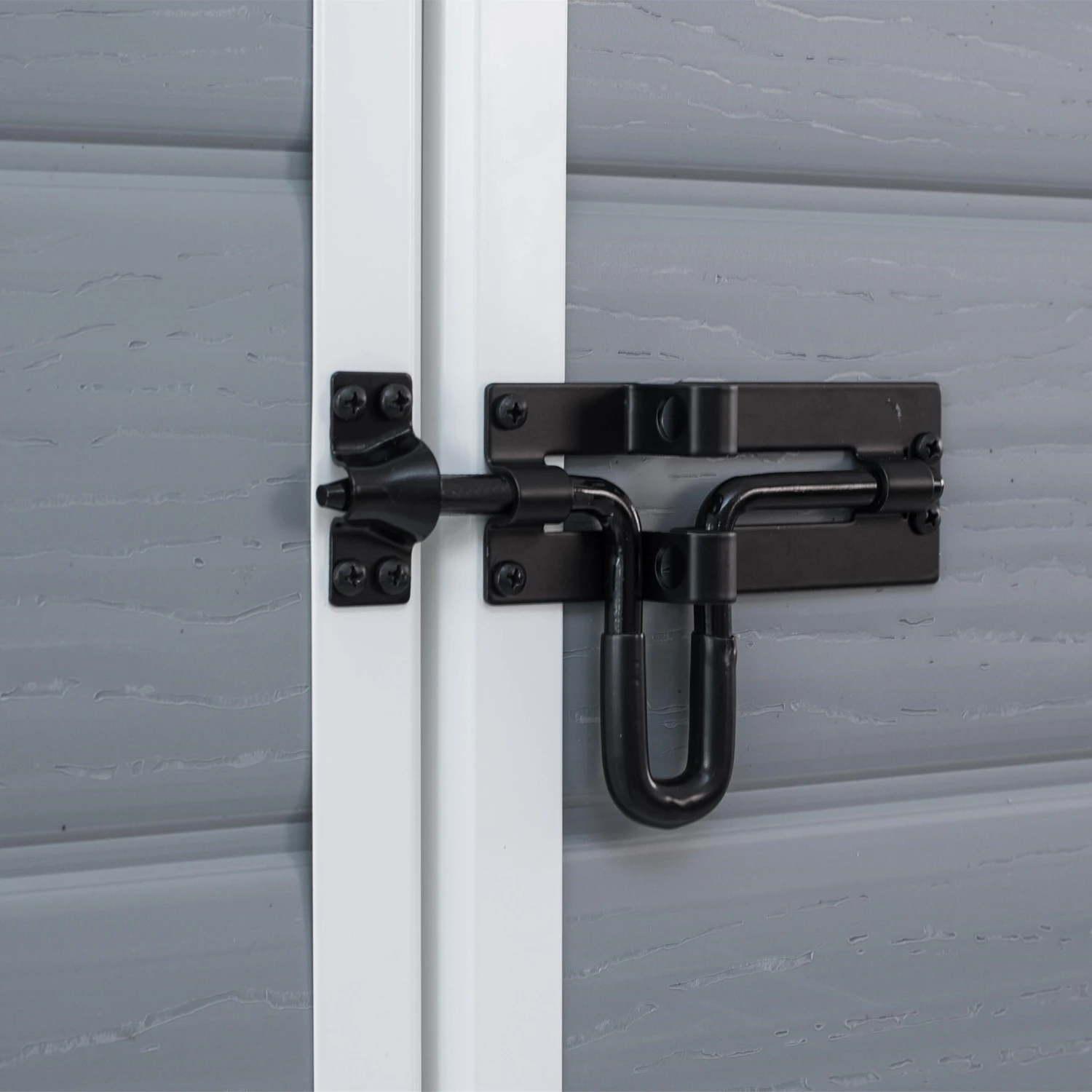 Keter Manor 4x3 Ft Apex Grey Plastic Shed (Base Included) - Image 6