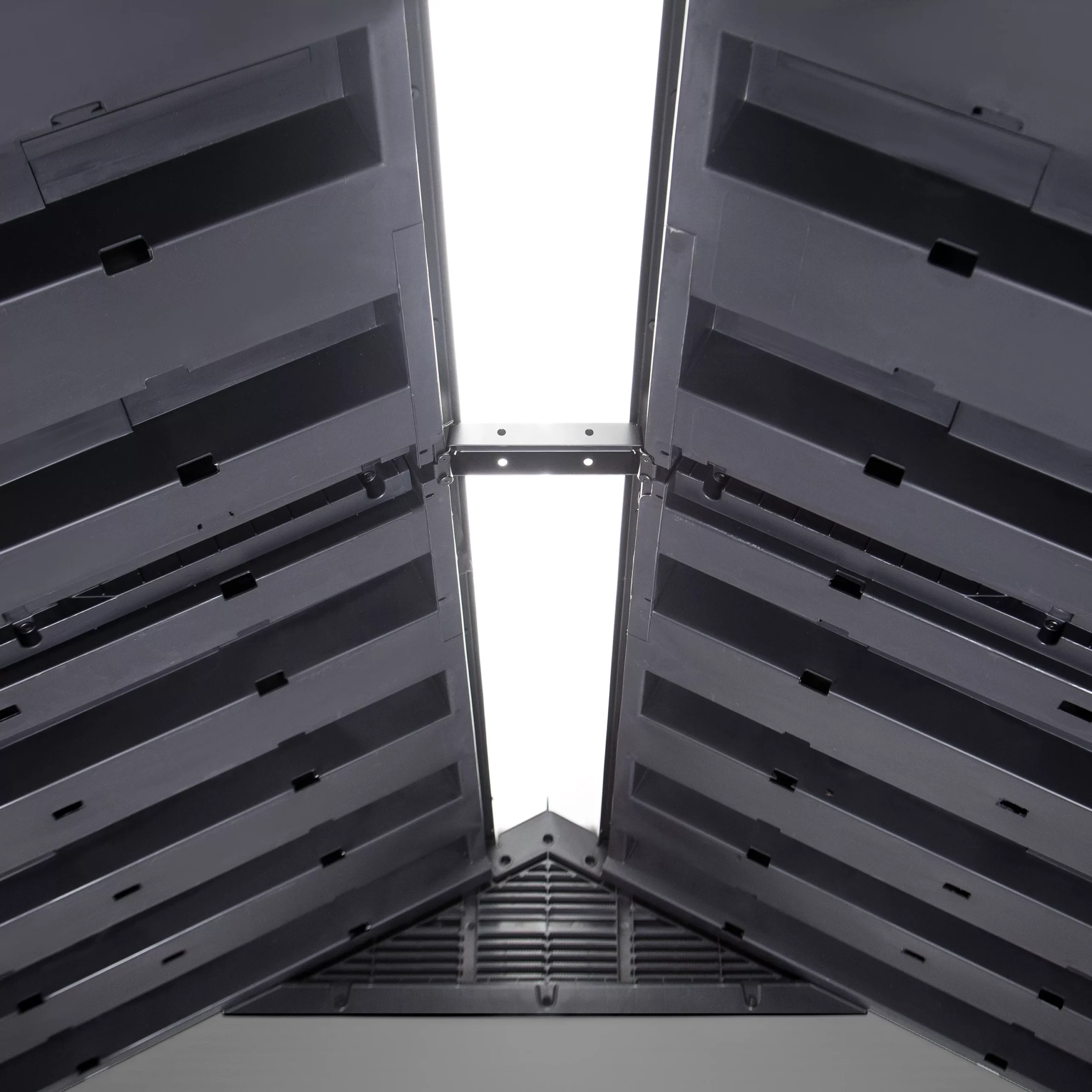 Keter Premier Grey Plastic 2 Door 2 Windows Shed With Floor (Base Included) - Image 7