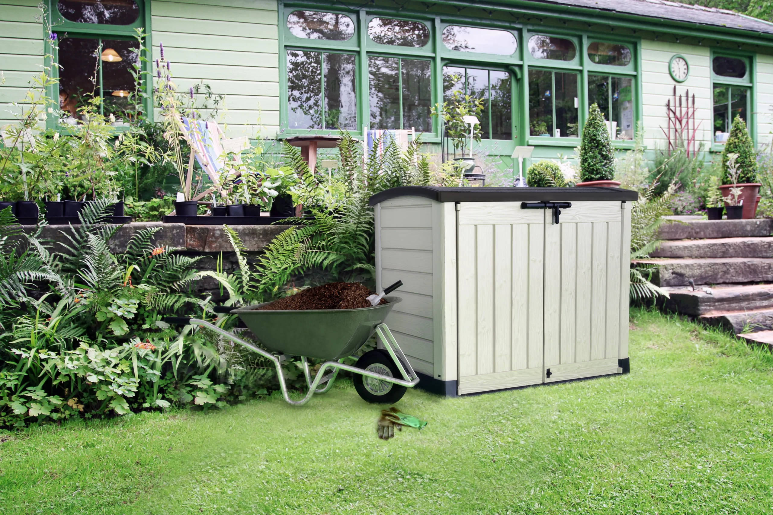 Keter Store-it-out ARC Plastic Garden Storage Box - Image 10