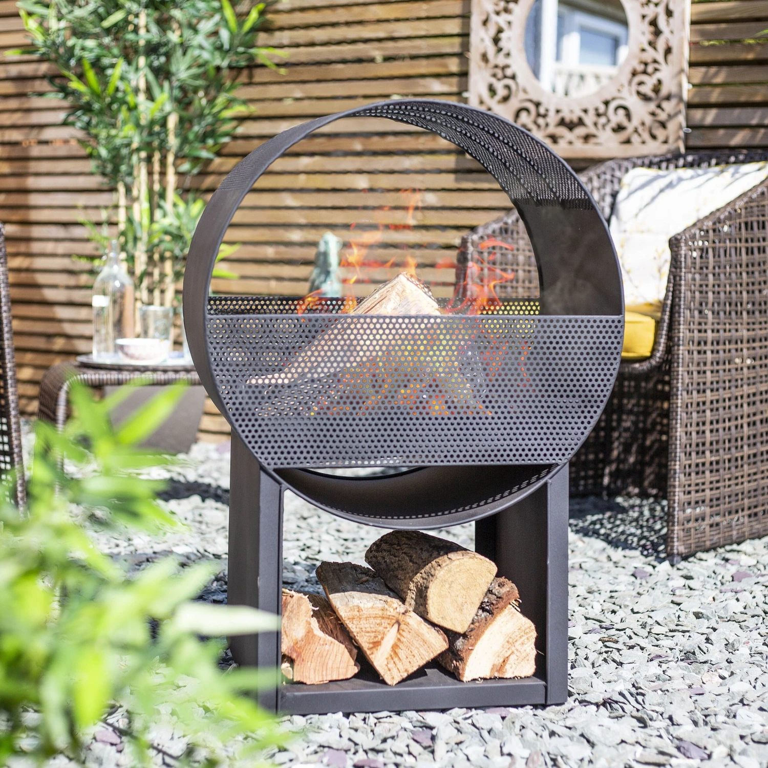 La Hacienda Camacha Steel Fireplace - Image 4