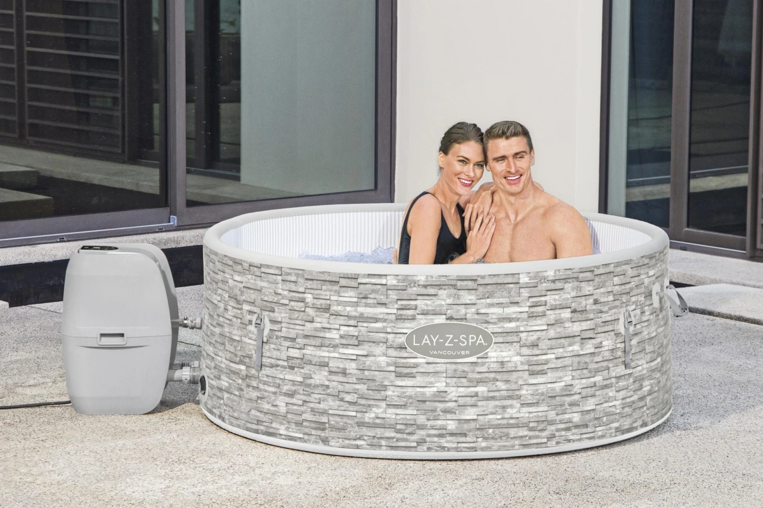 Lay-Z-Spa Vancouver 5 Person Inflatable Hot Tub - Image 6