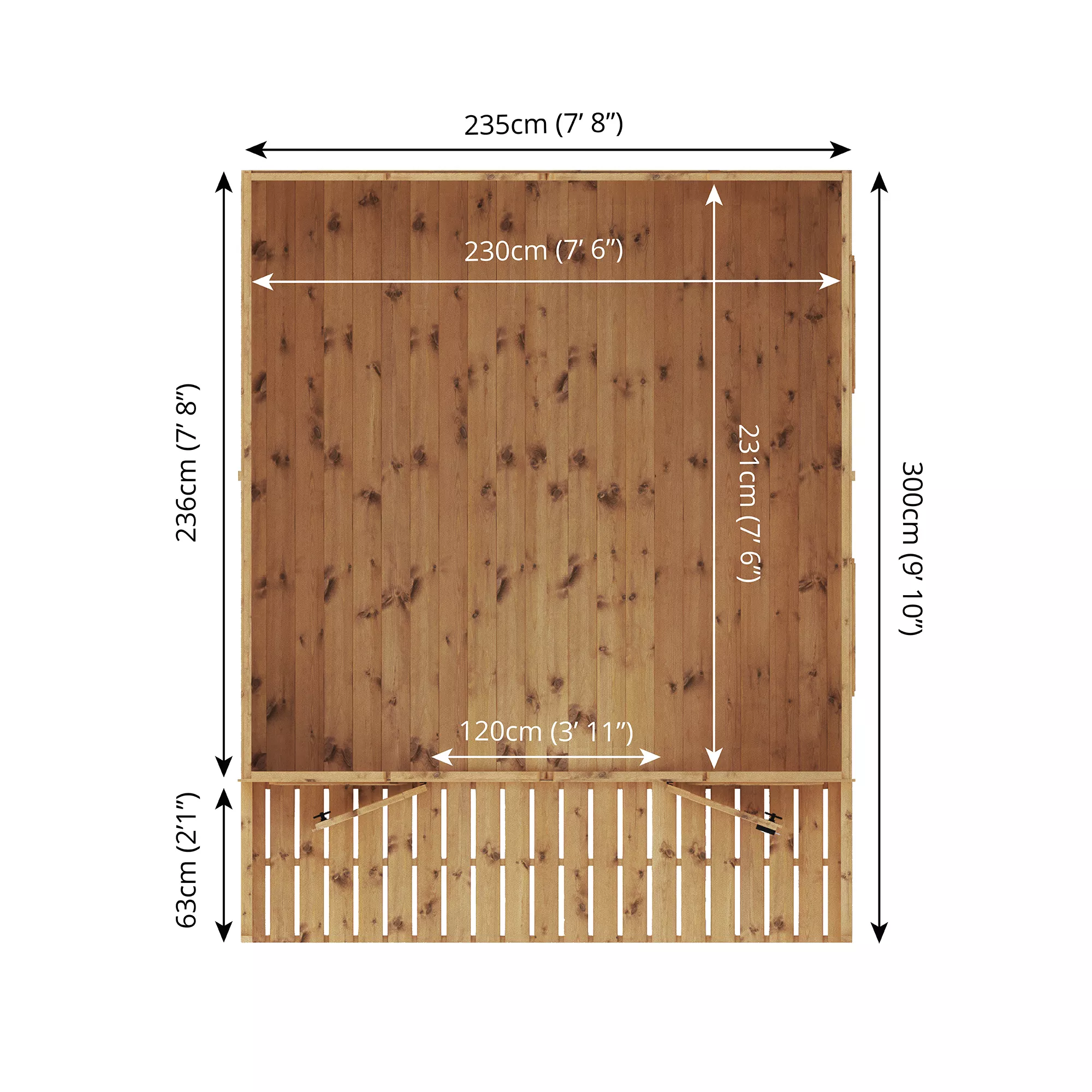 Mercia 10x8 Apex Shiplap Summer House With Double Door - Image 5