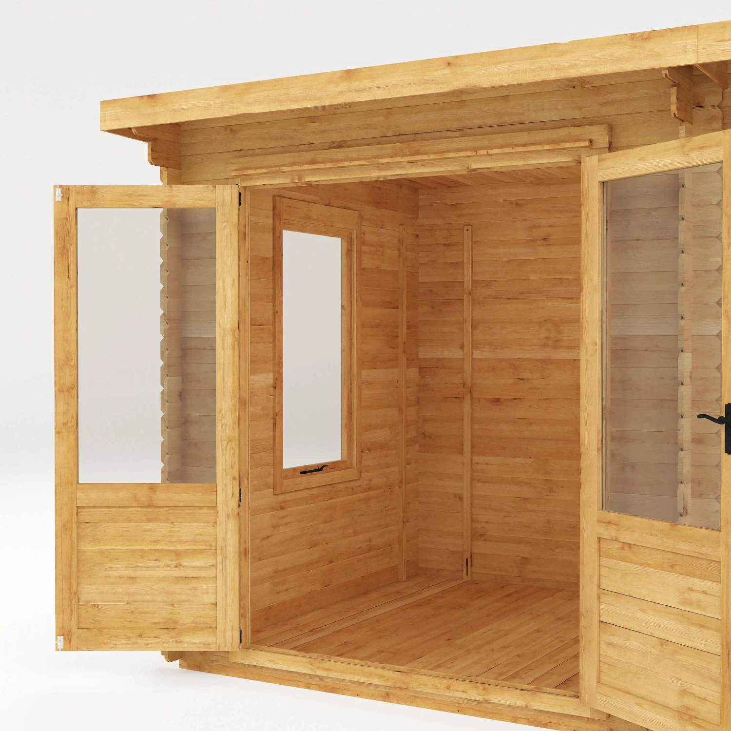 Mercia 11x8 Pent Tongue & Groove Cabin With Double Door - Image 7