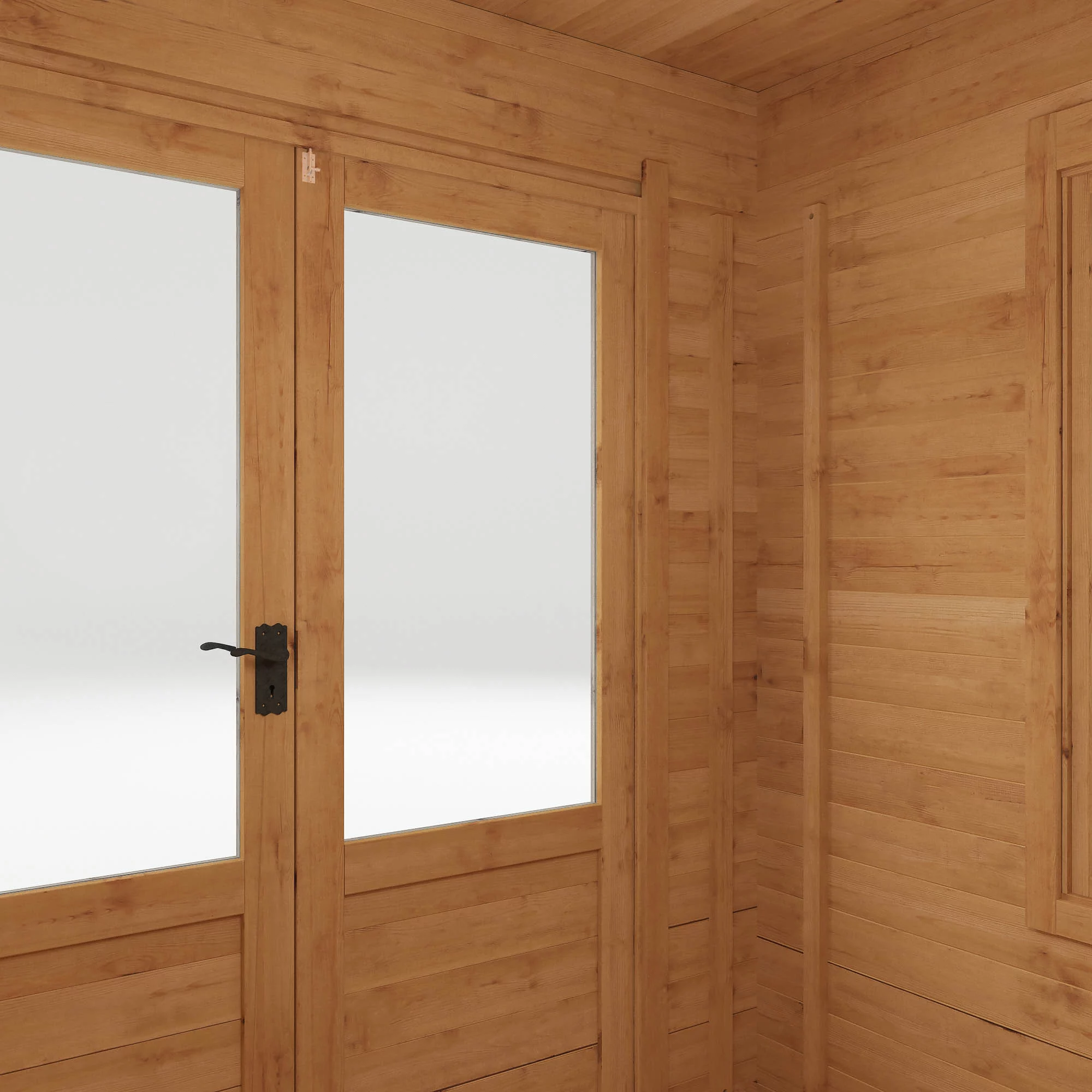 Mercia 11x8 Pent Tongue & Groove Cabin With Double Door - Image 4